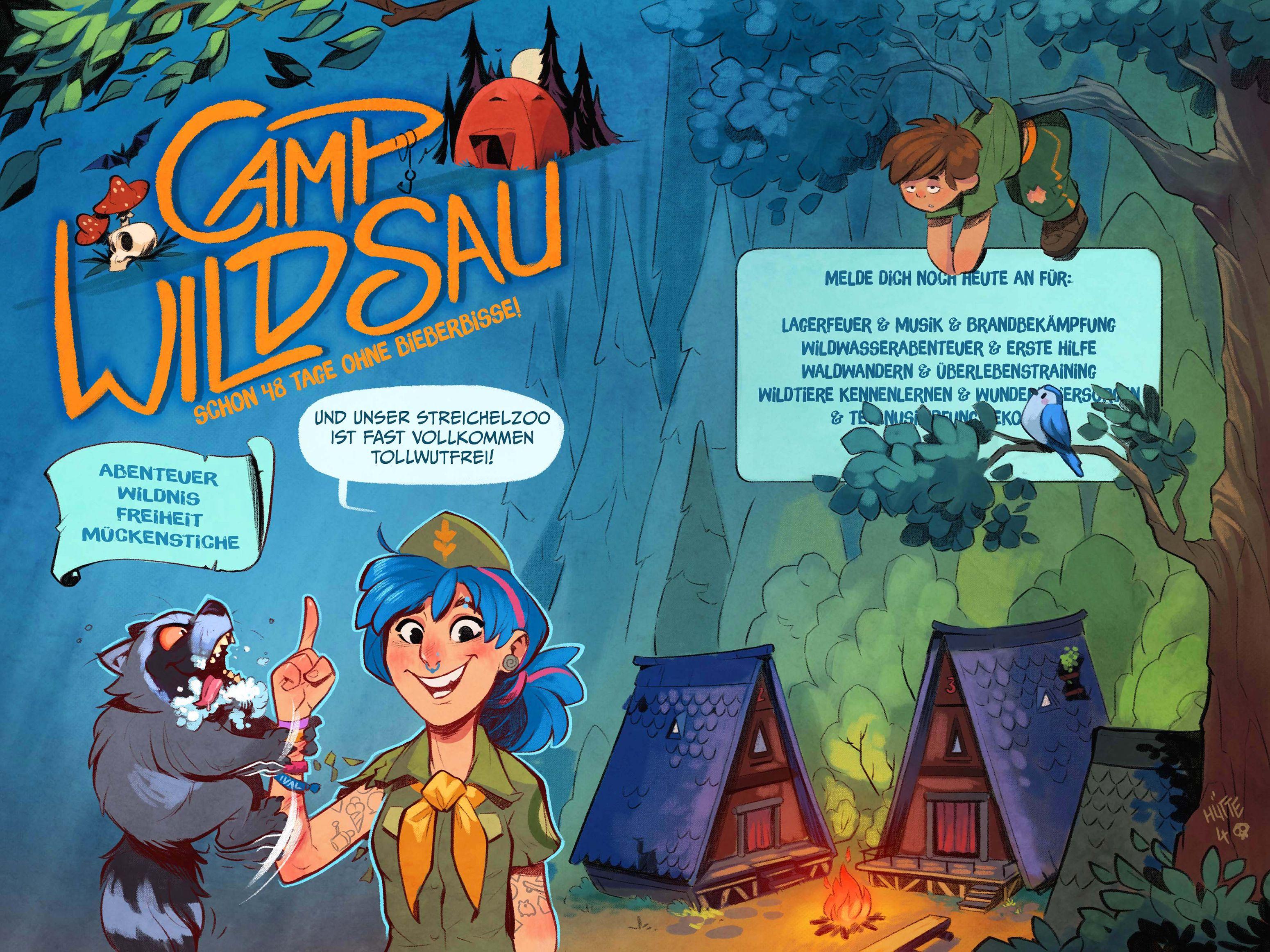 Beispielinhalt (Bild) Die schlimmsten Ferien der Welt (Band 1) - Und geregnet hat's auch noch!