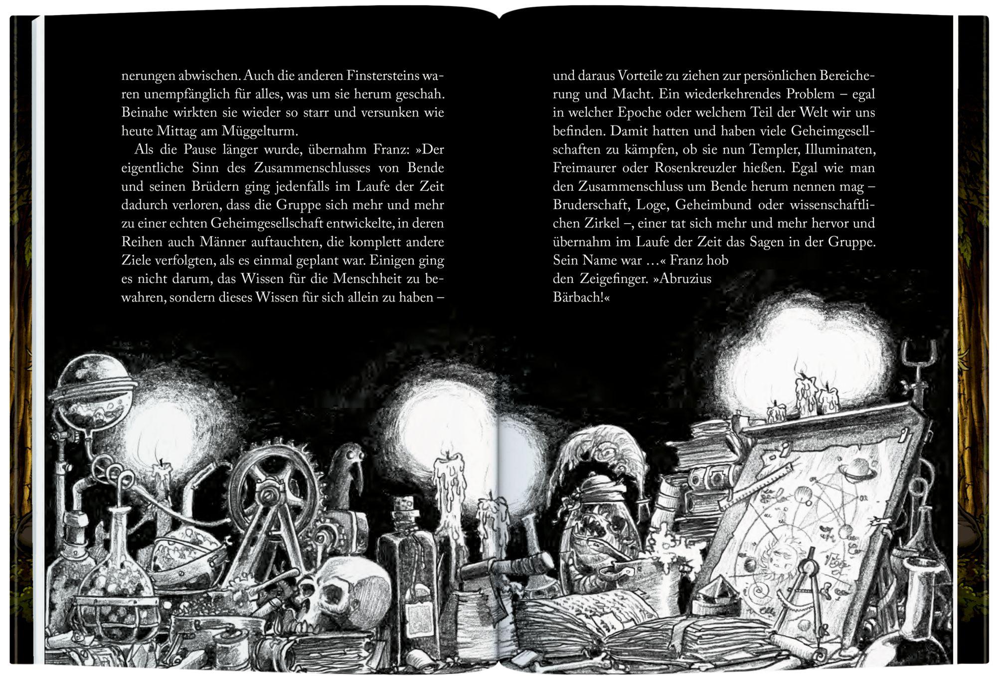 Beispielinhalt (Bild) Die Finstersteins (Bd. 2)