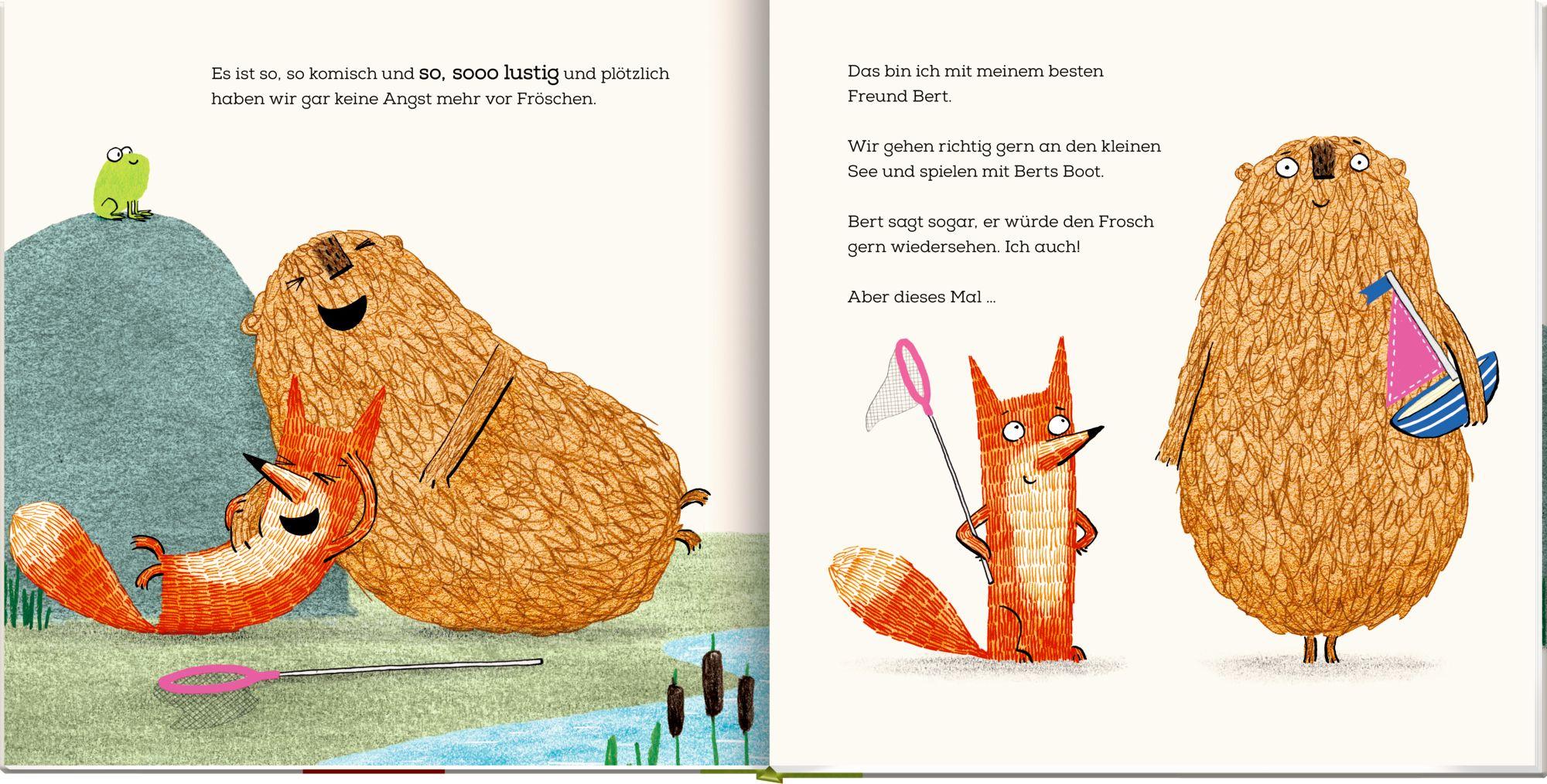 Beispielinhalt (Bild) Frank und Bert - Die Sache mit dem Frosch