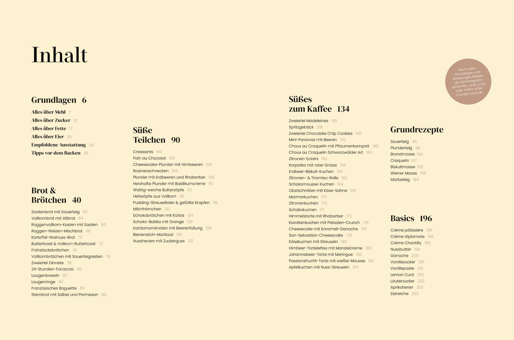 Beispielinhalt (Bild) Bake all day