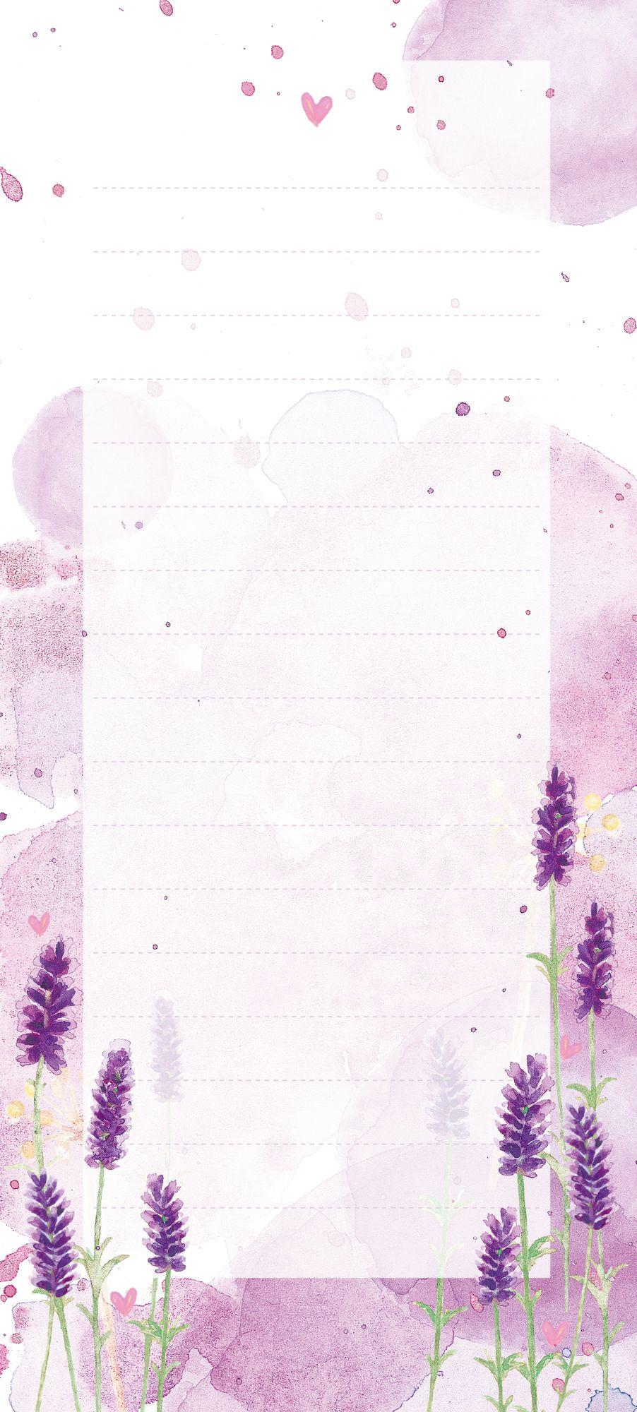 Beispielinhalt (Bild) Einkaufsliste - Lavendel