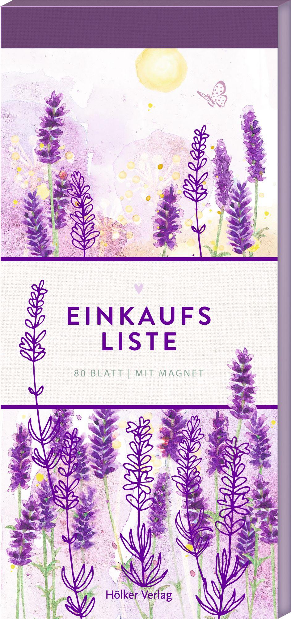 Vorderes Coverbild Einkaufsliste - Lavendel