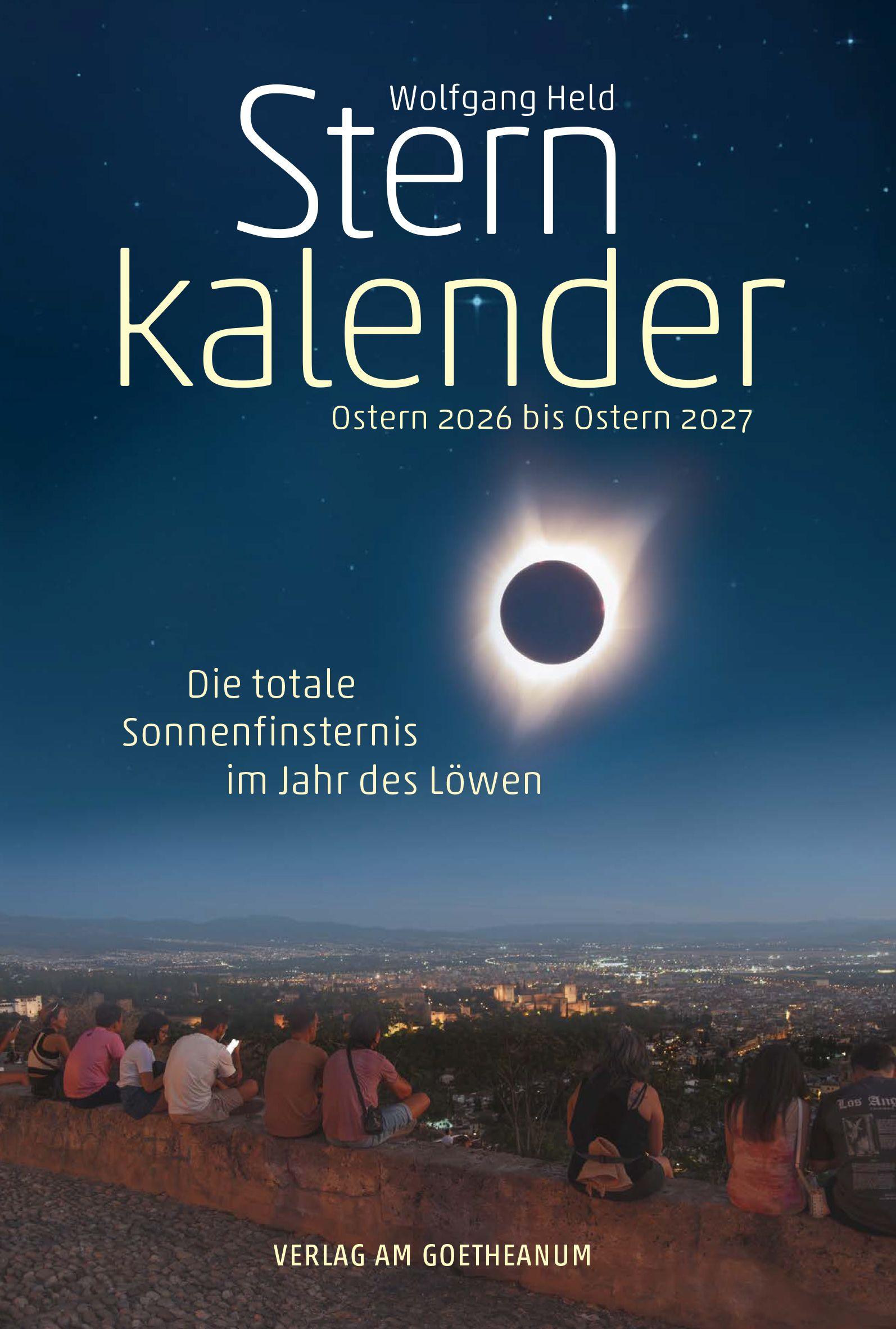 Vorderes Coverbild Sternkalender Ostern 2026 bis Ostern 2027