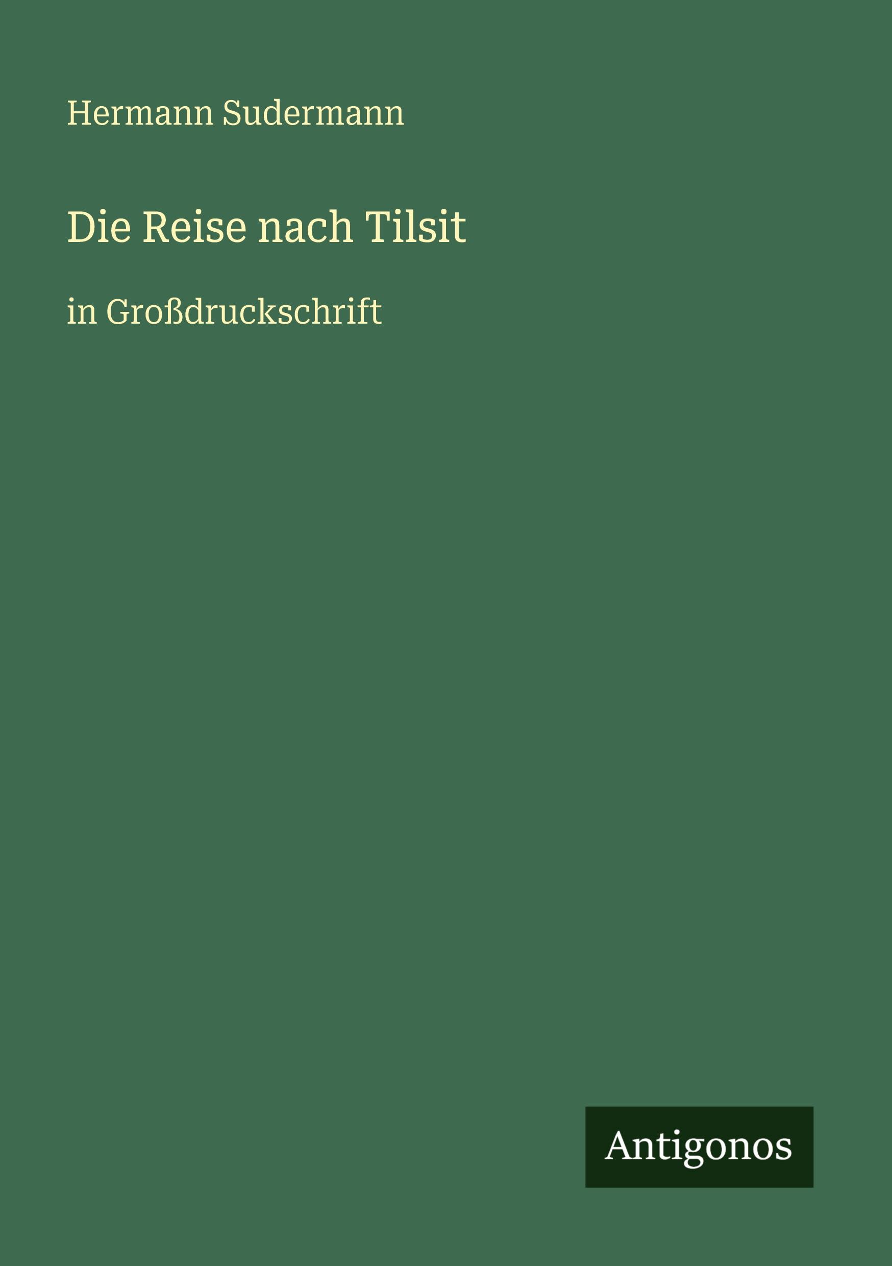 Vorderes Coverbild Die Reise nach Tilsit