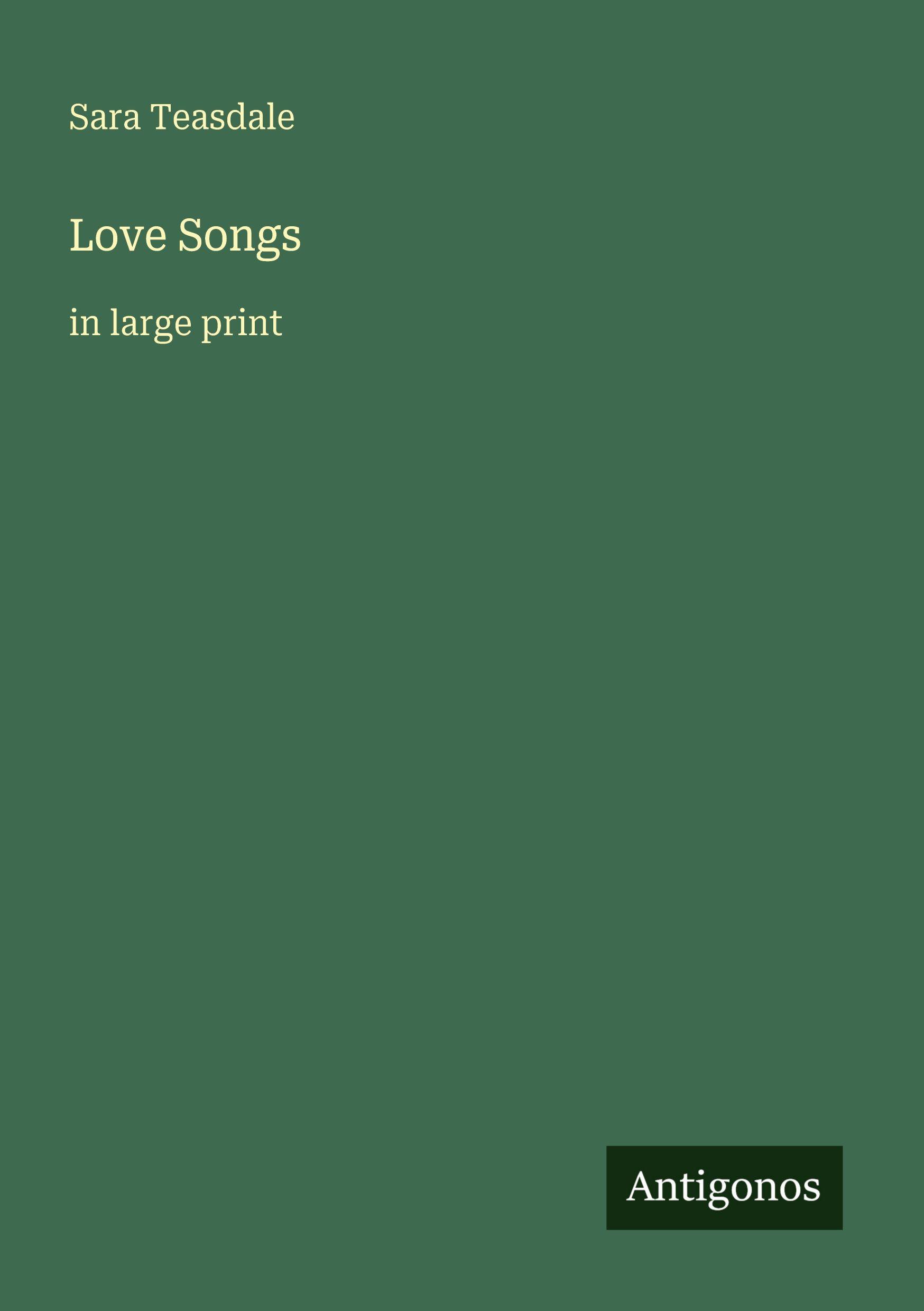 Vorderes Coverbild Love Songs
