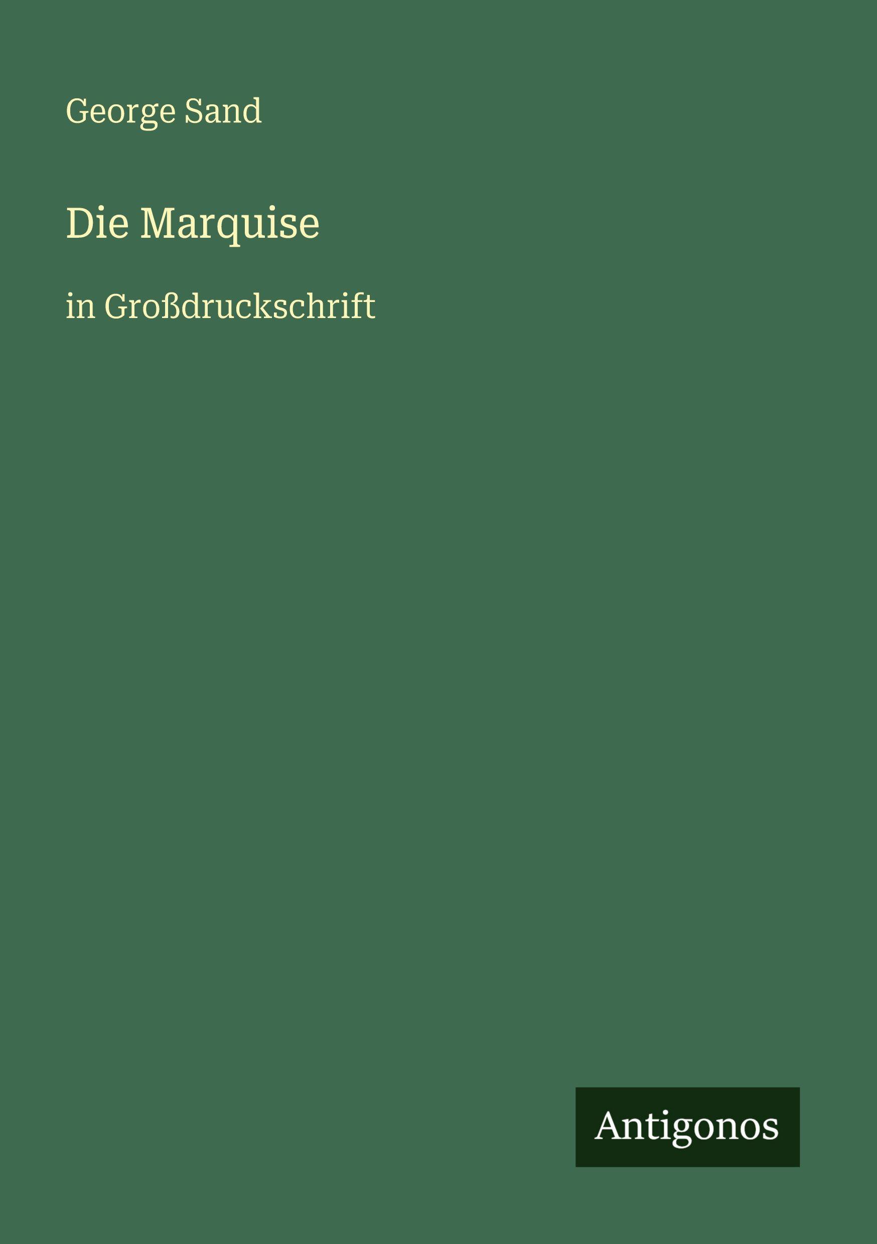 Vorderes Coverbild Die Marquise