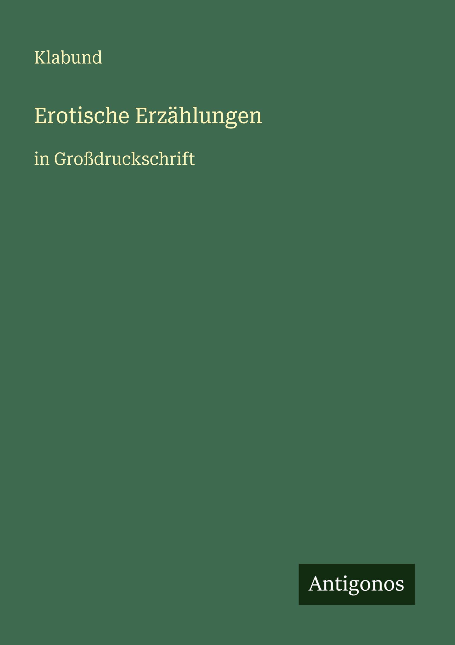 Vorderes Coverbild Erotische Erzählungen