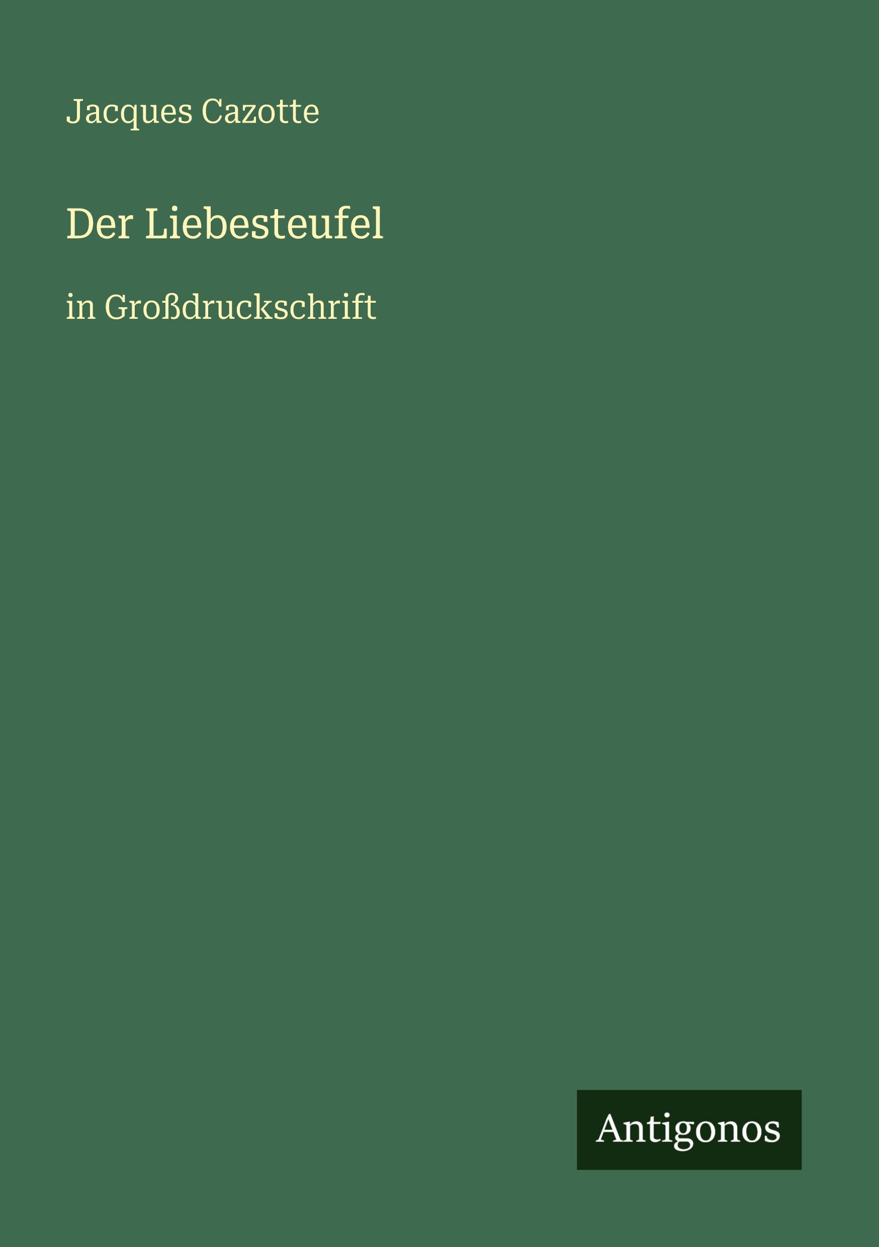 Vorderes Coverbild Der Liebesteufel