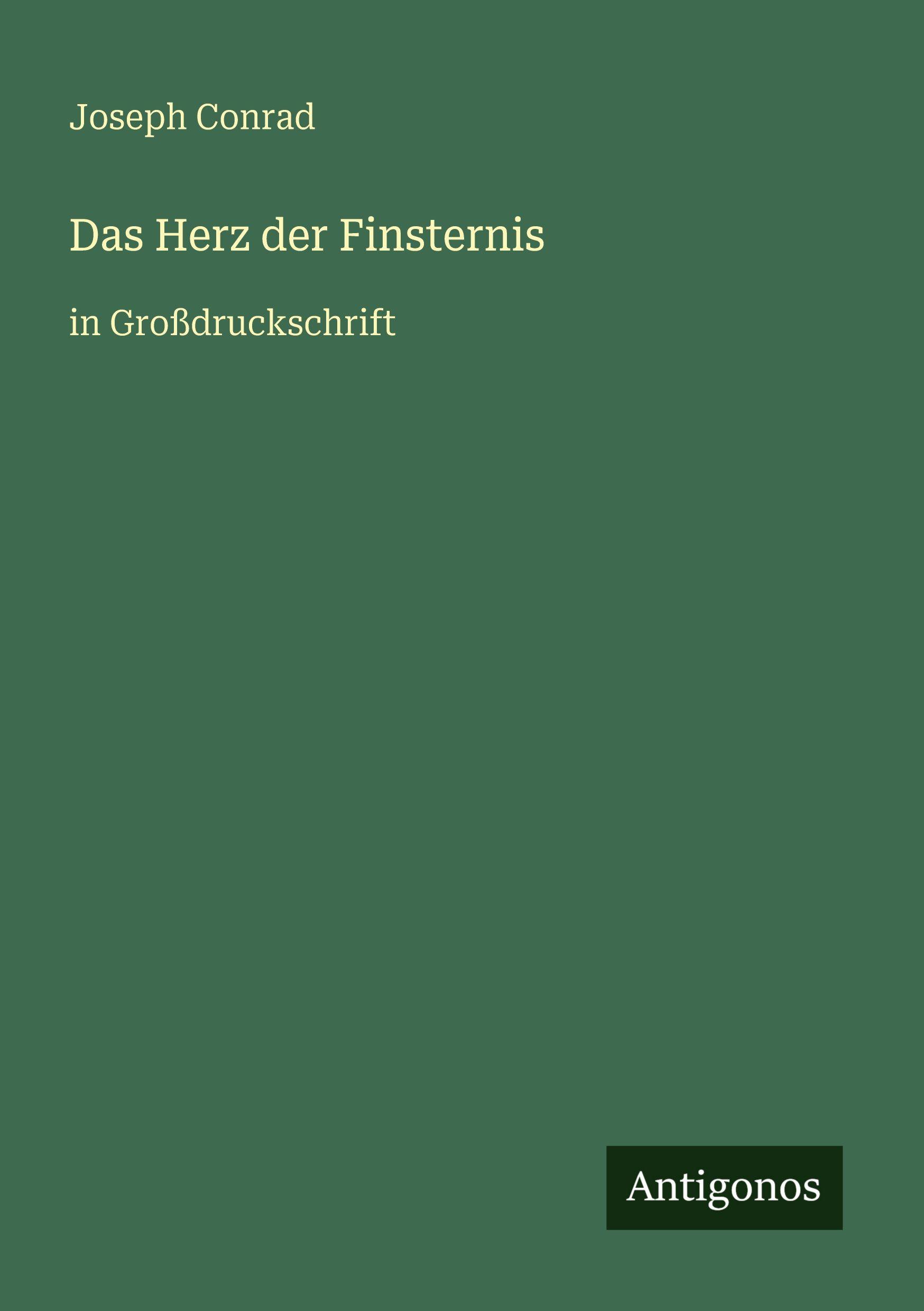 Vorderes Coverbild Das Herz der Finsternis