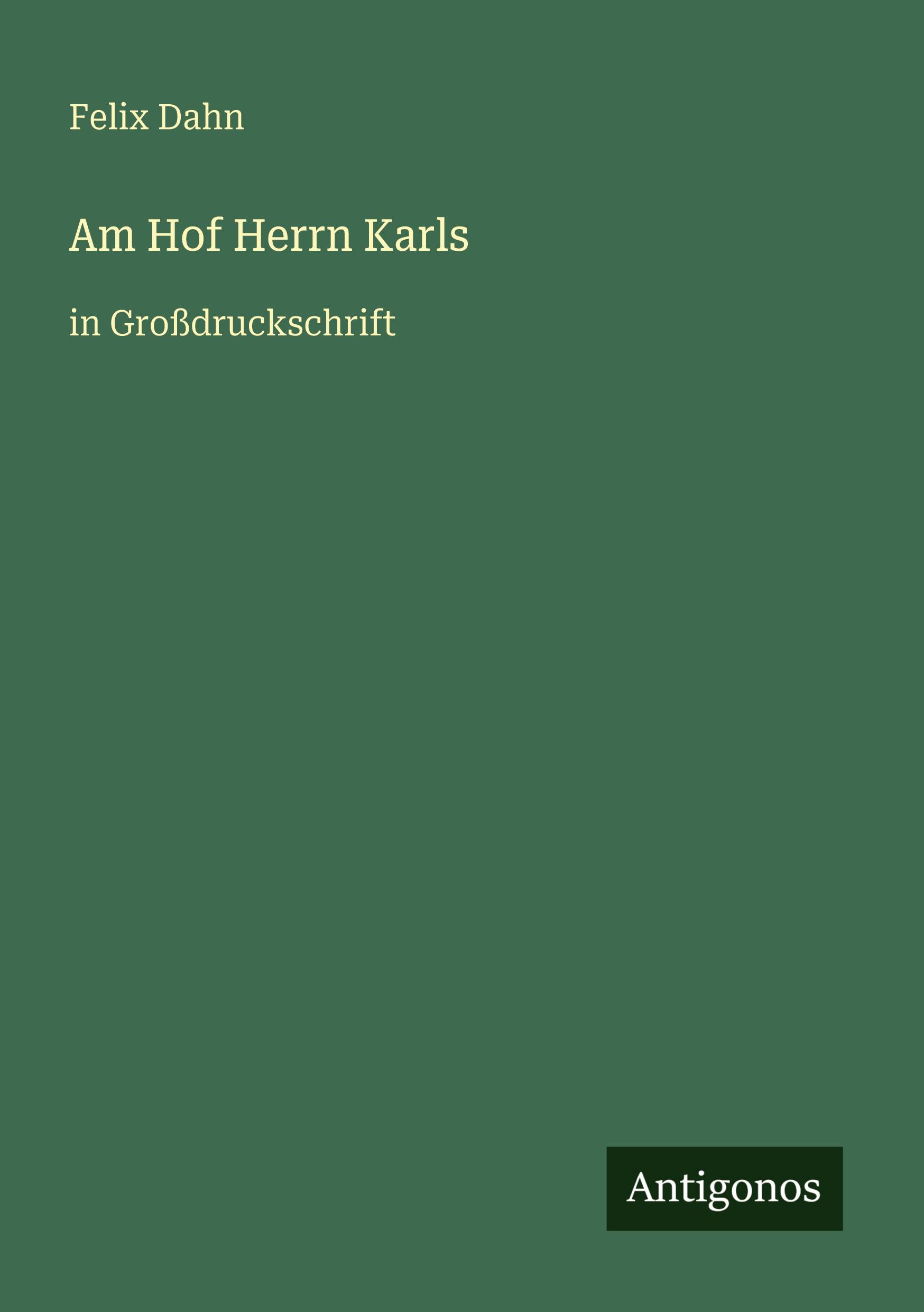Vorderes Coverbild Am Hof Herrn Karls