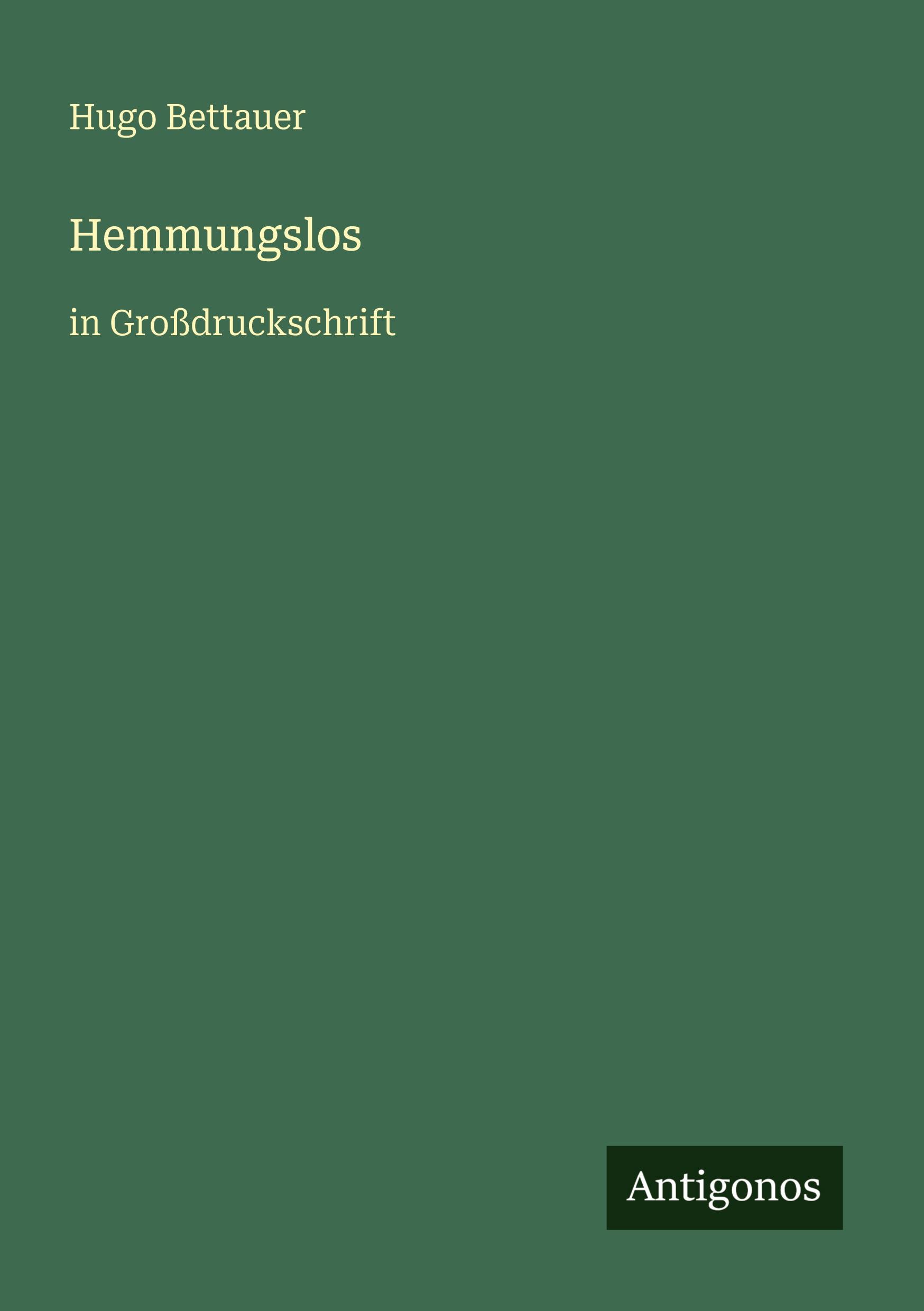 Vorderes Coverbild Hemmungslos