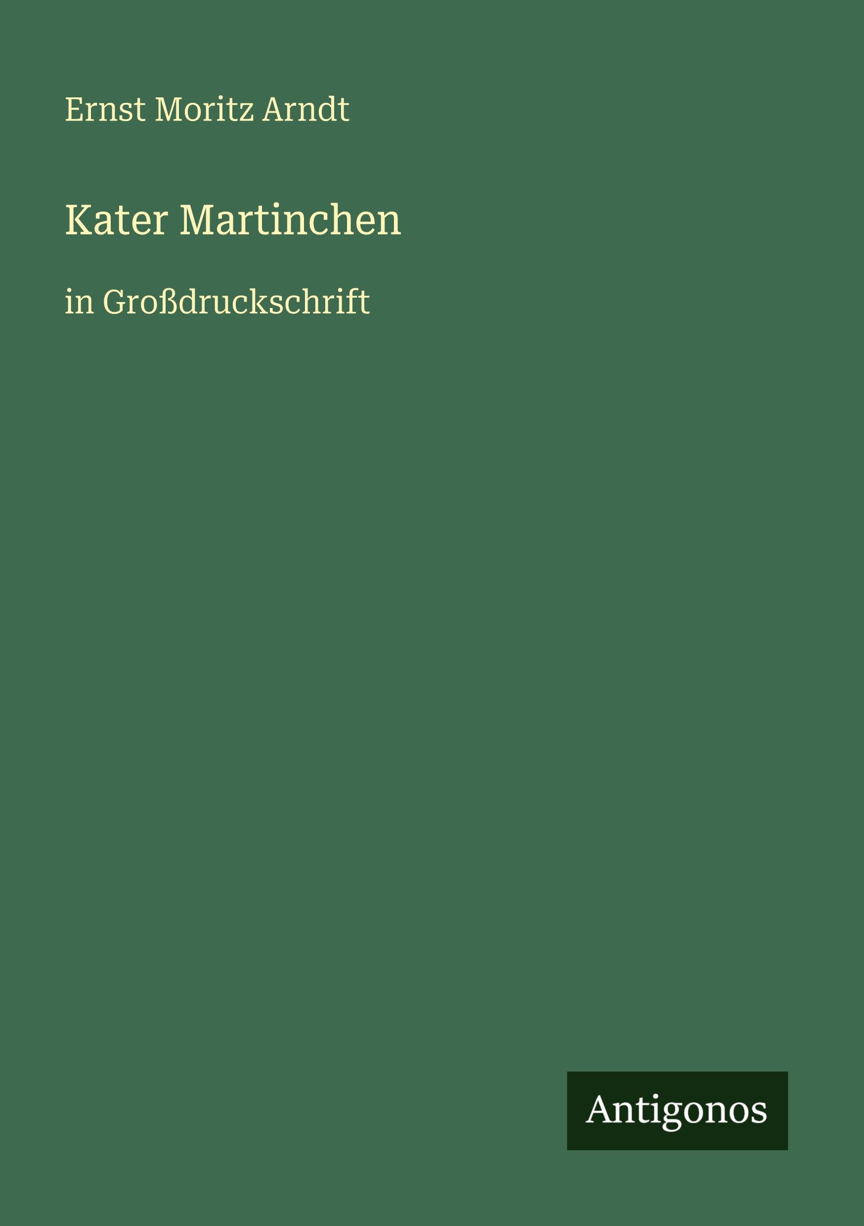 Vorderes Coverbild Kater Martinchen