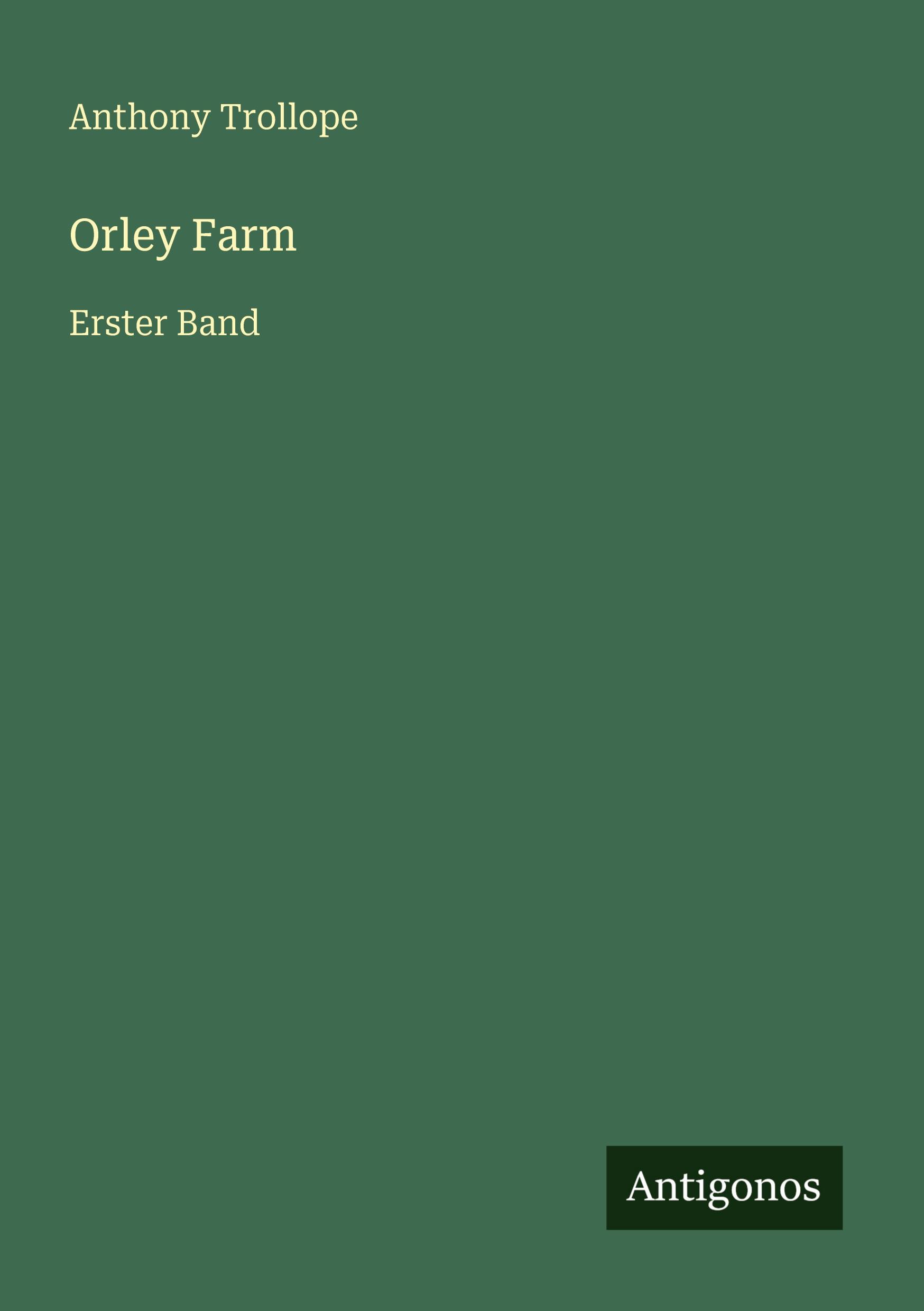 Vorderes Coverbild Orley Farm