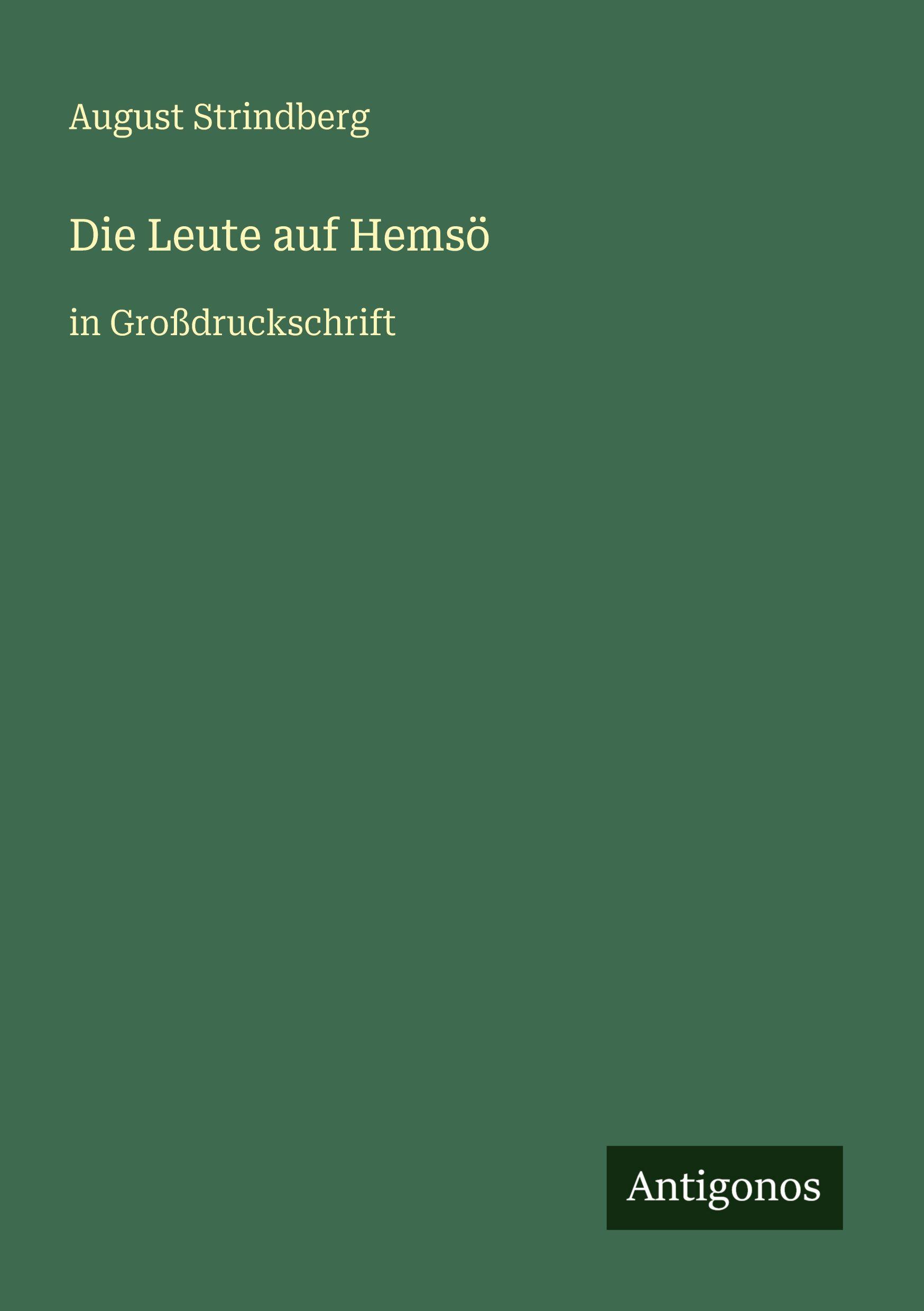 Vorderes Coverbild Die Leute auf Hemsö