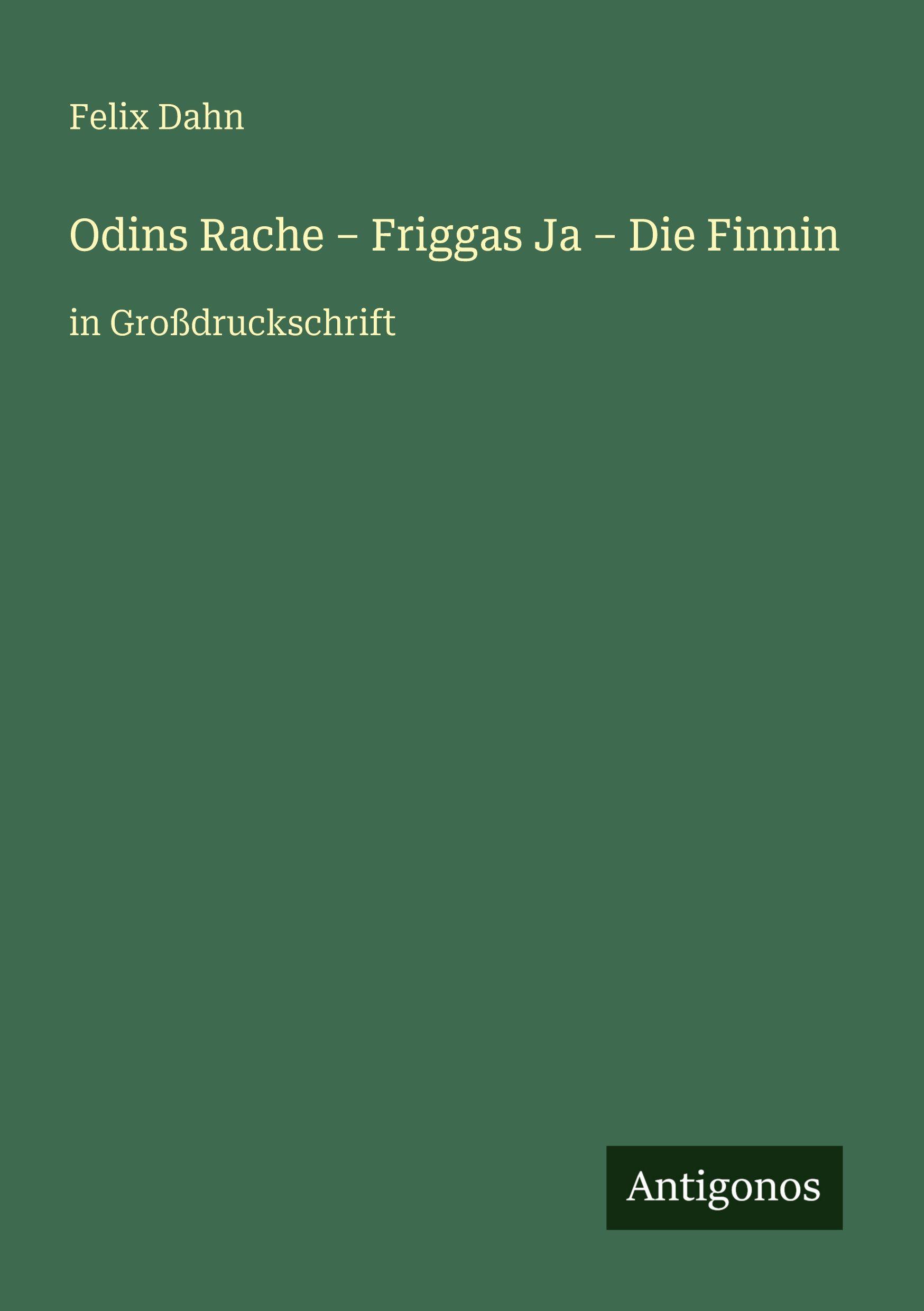 Vorderes Coverbild Odins Rache - Friggas Ja - Die Finnin