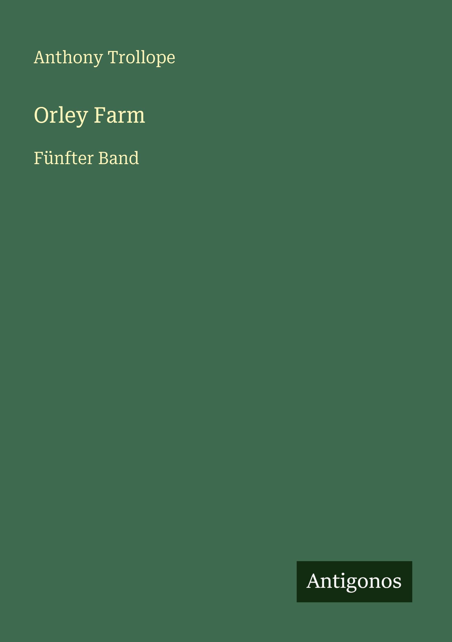 Vorderes Coverbild Orley Farm