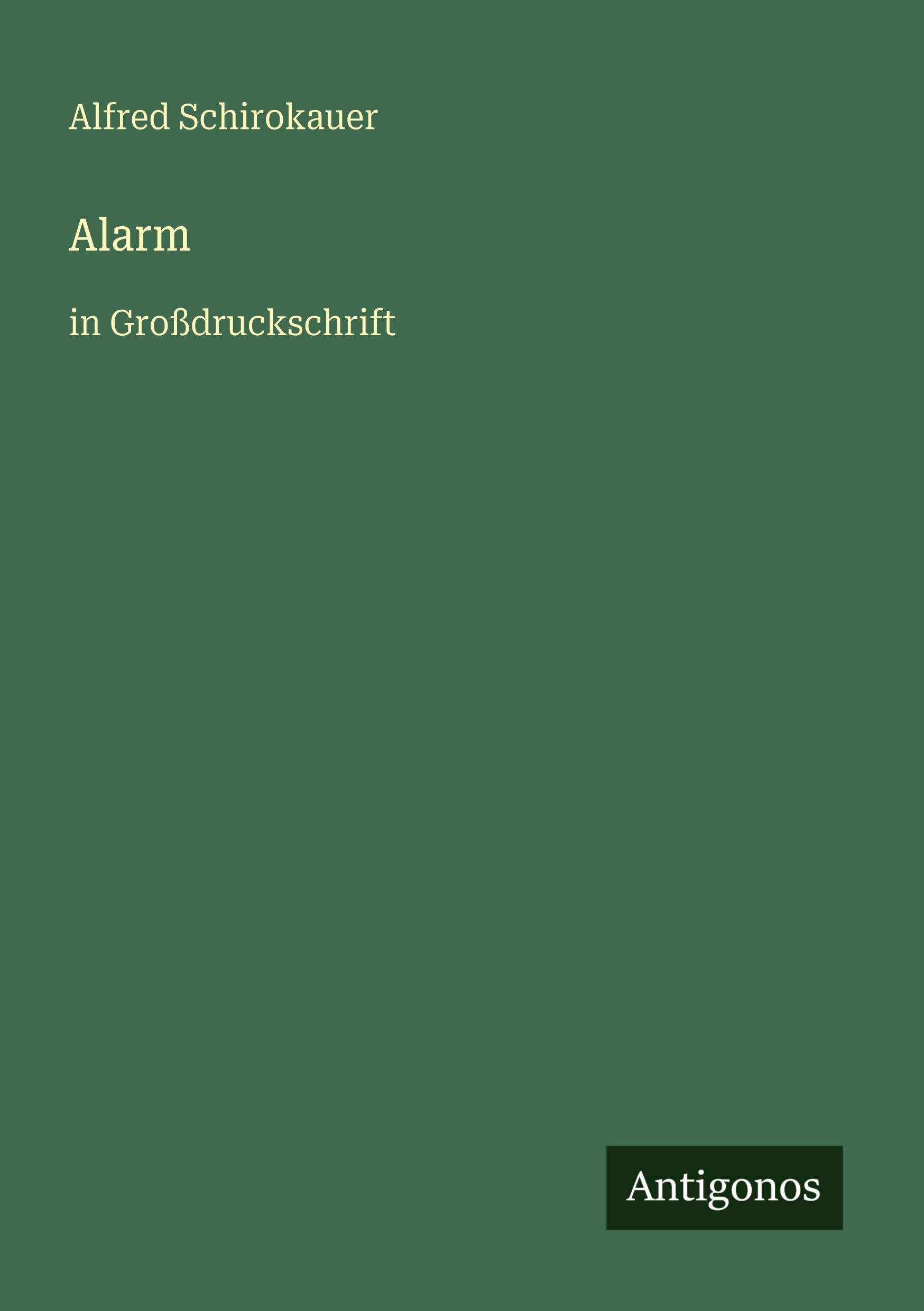 Vorderes Coverbild Alarm