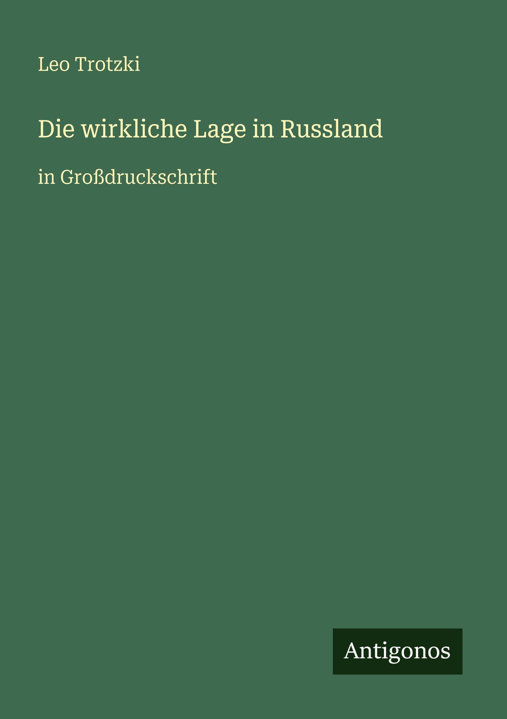 Vorderes Coverbild Die wirkliche Lage in Russland