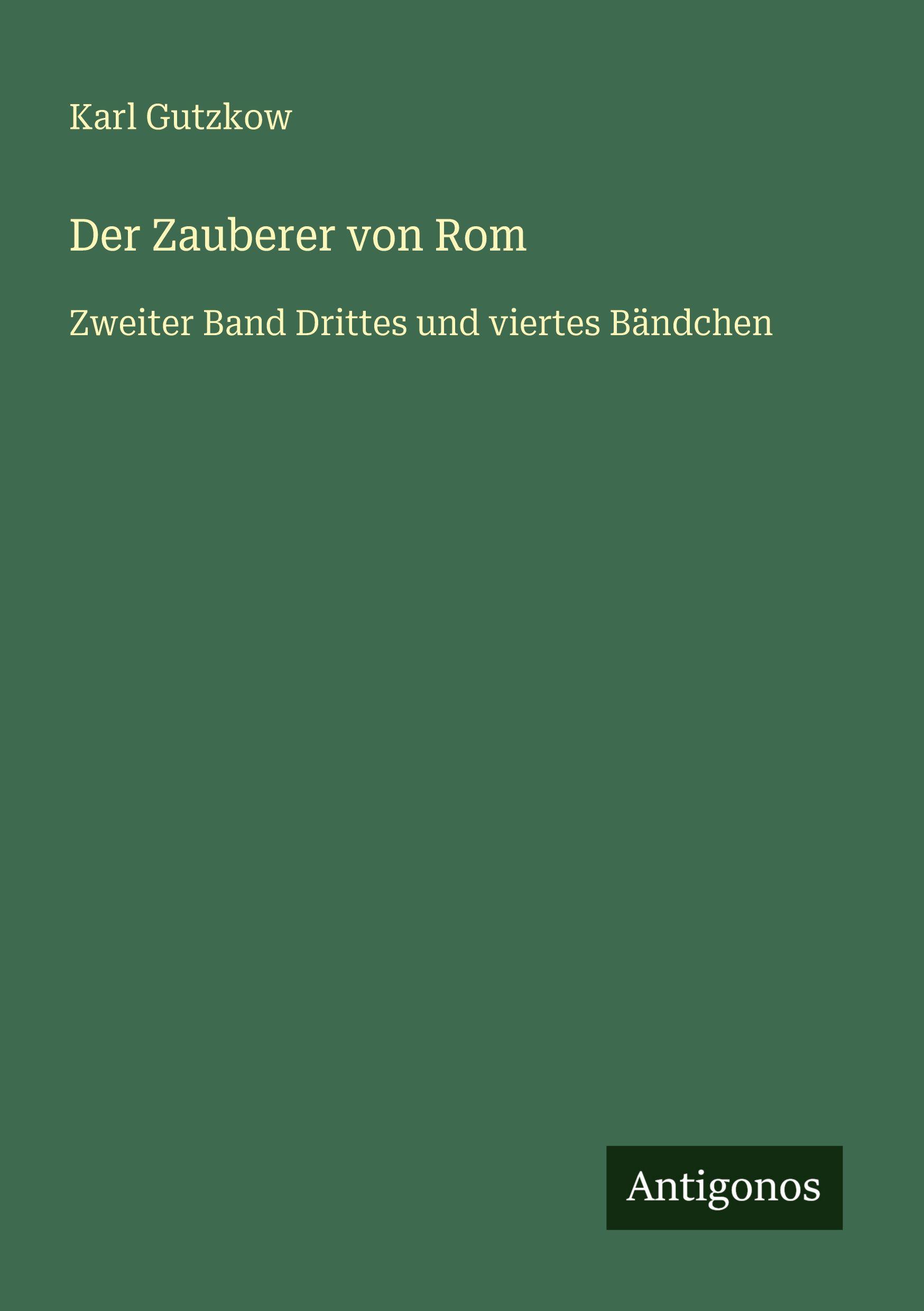 Vorderes Coverbild Der Zauberer von Rom