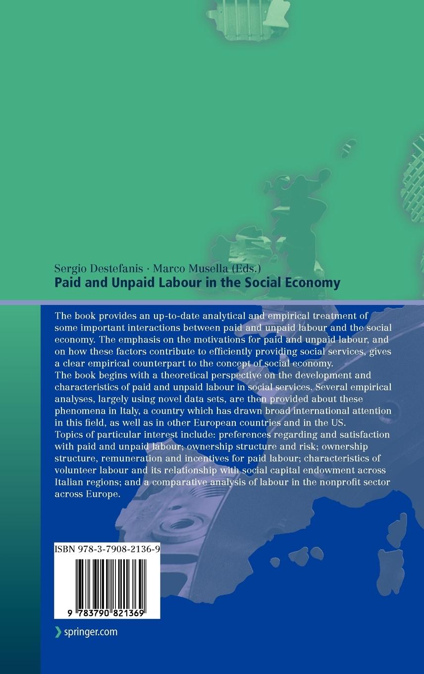 Rückseitencover Paid and Unpaid Labour in the Social Economy