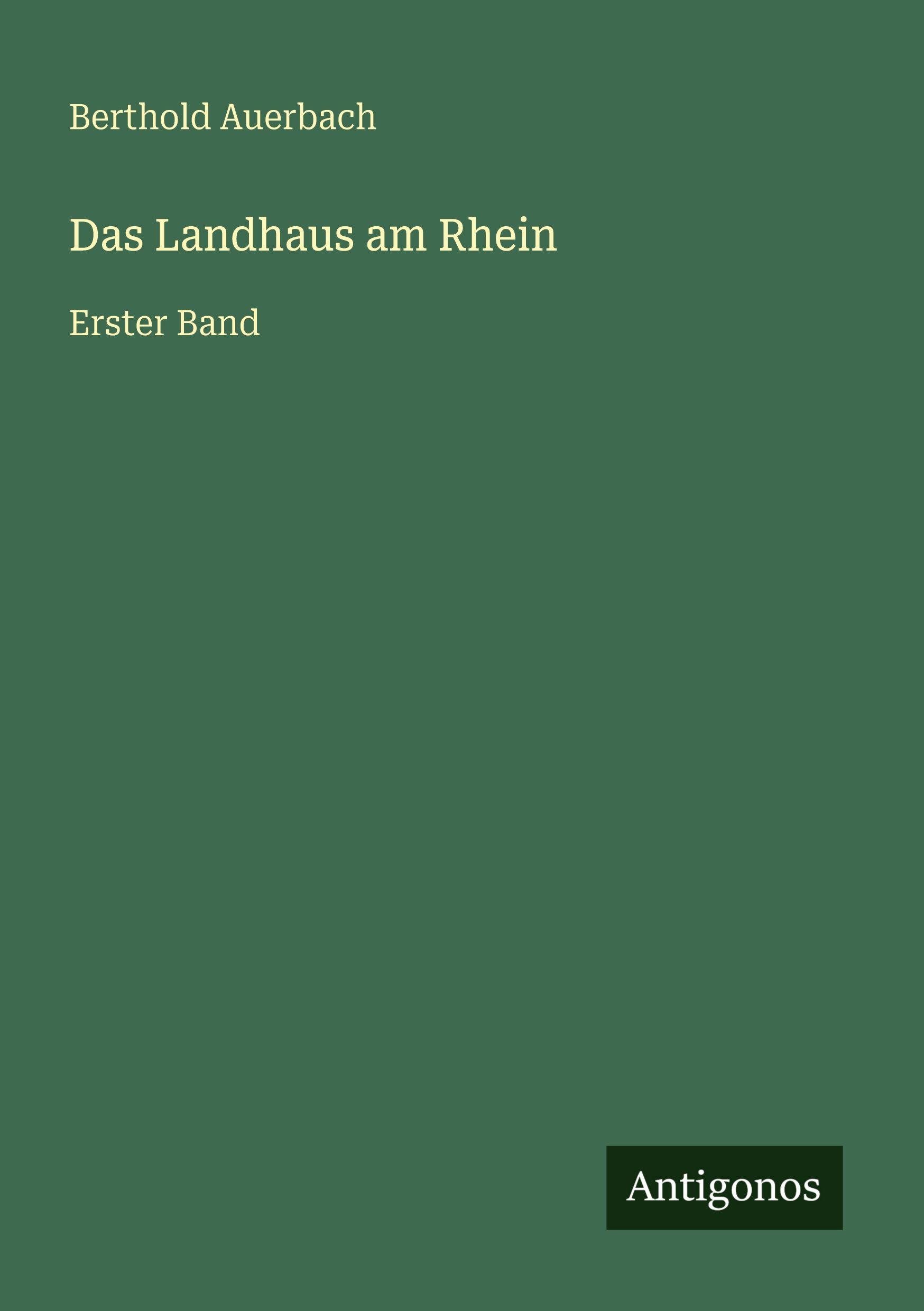 Vorderes Coverbild Das Landhaus am Rhein