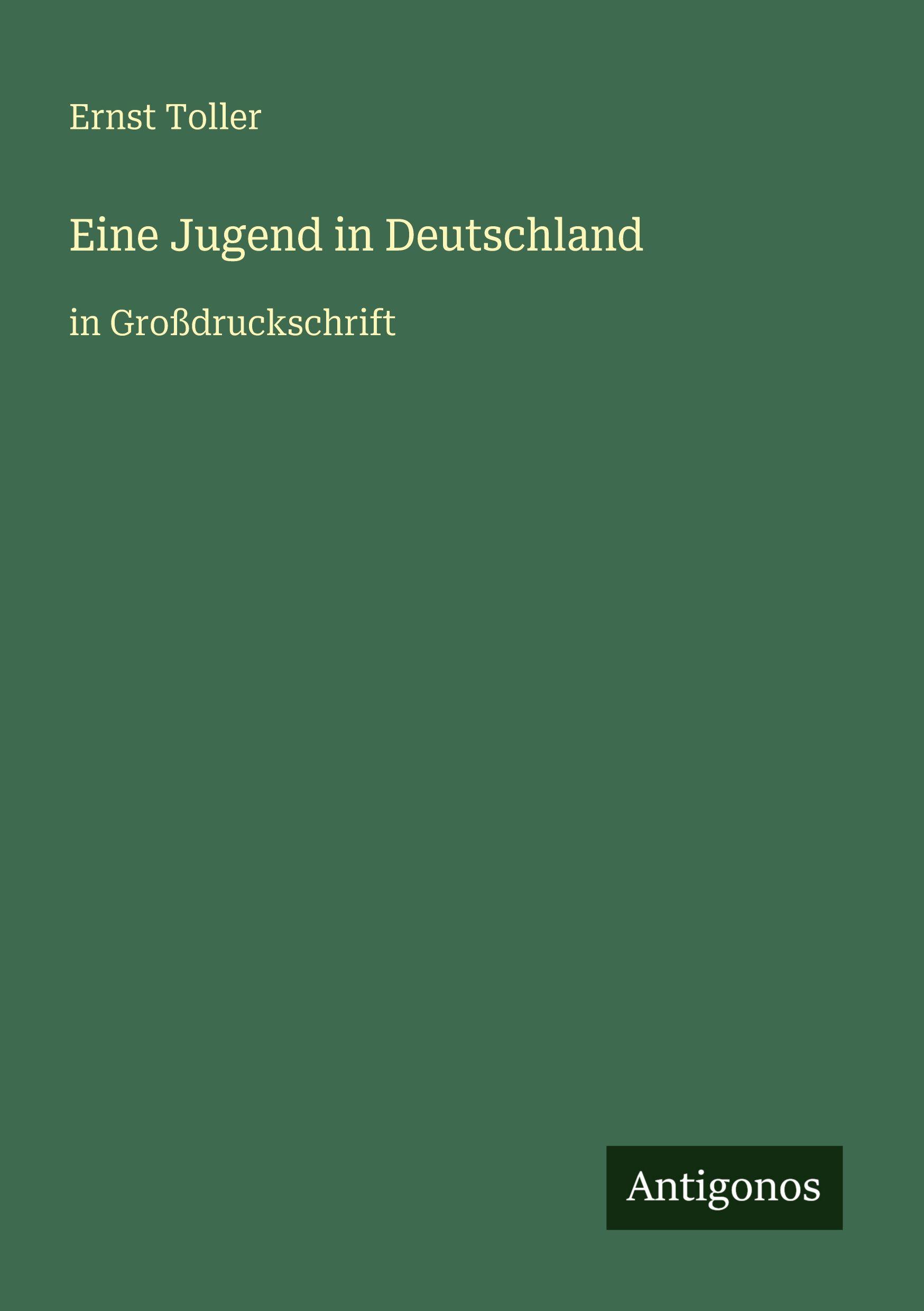 Vorderes Coverbild Eine Jugend in Deutschland