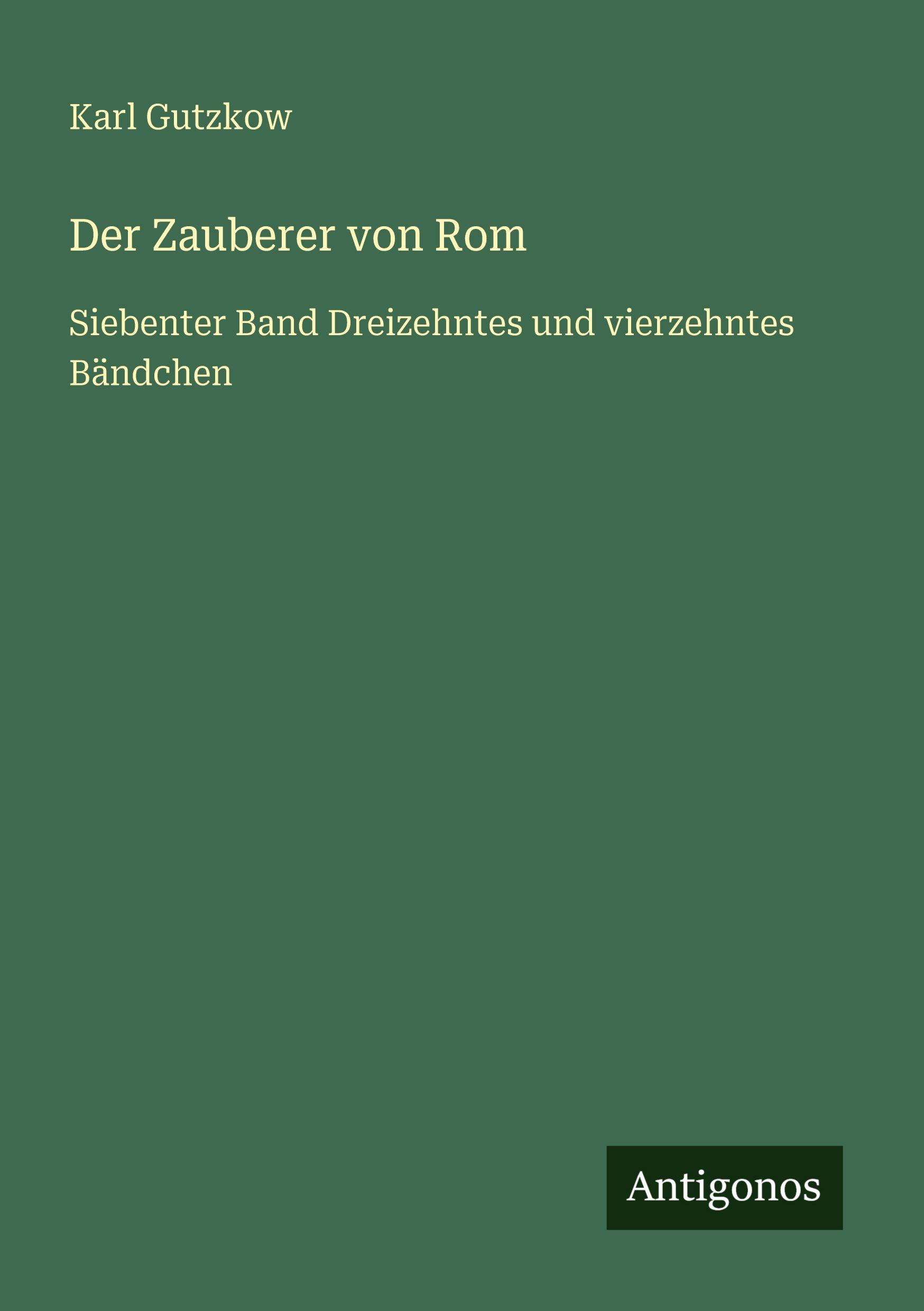Vorderes Coverbild Der Zauberer von Rom