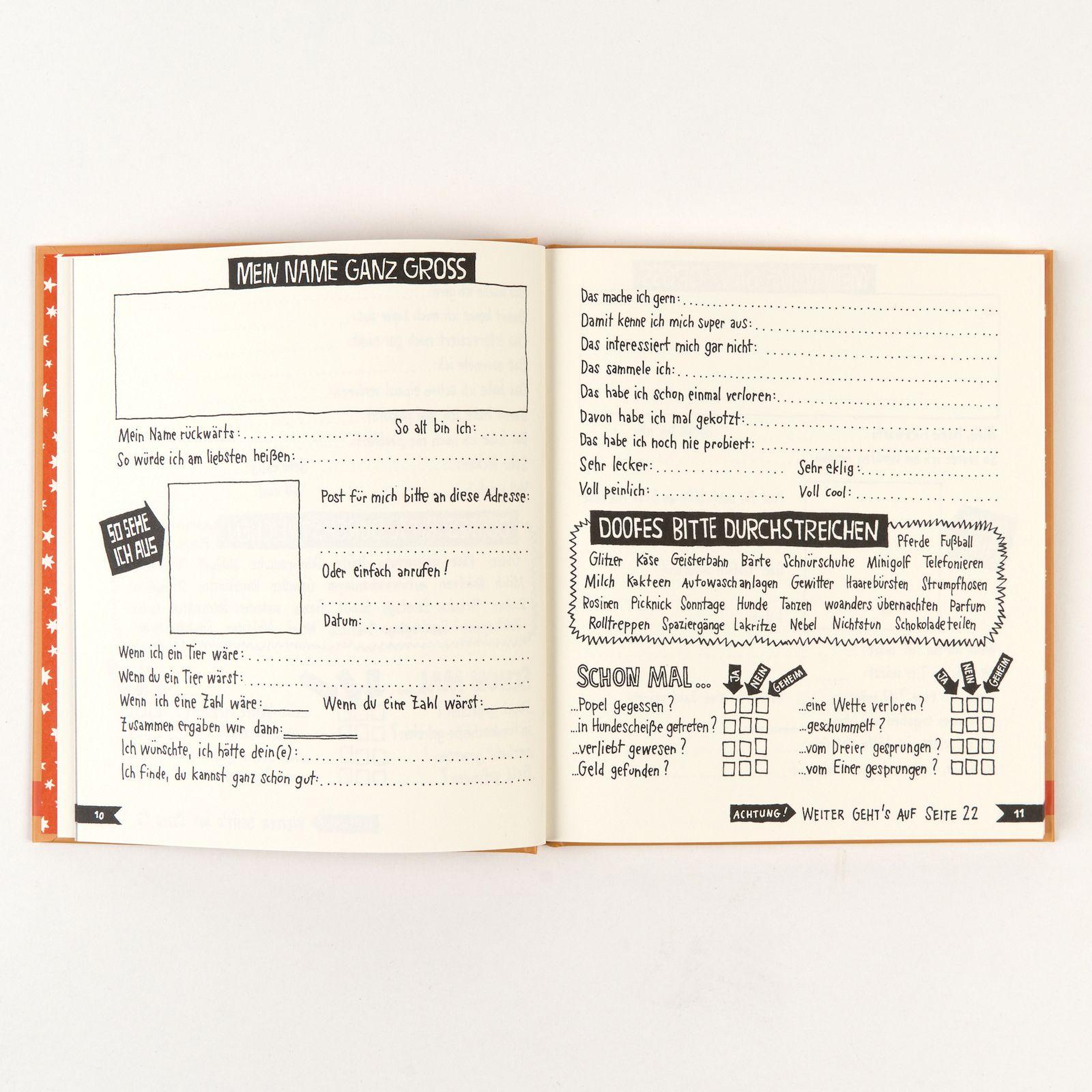 Beispielinhalt (Bild) Mein Kinder Künstler Freundebuch