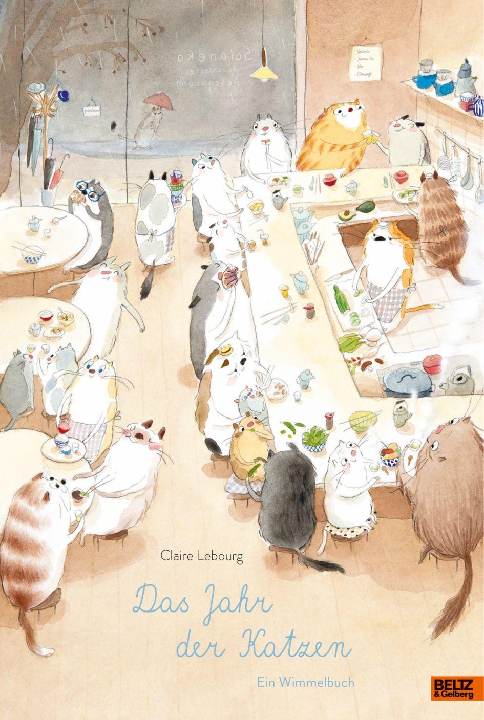 Vorderes Coverbild Das Jahr der Katzen. Ein Wimmelbuch