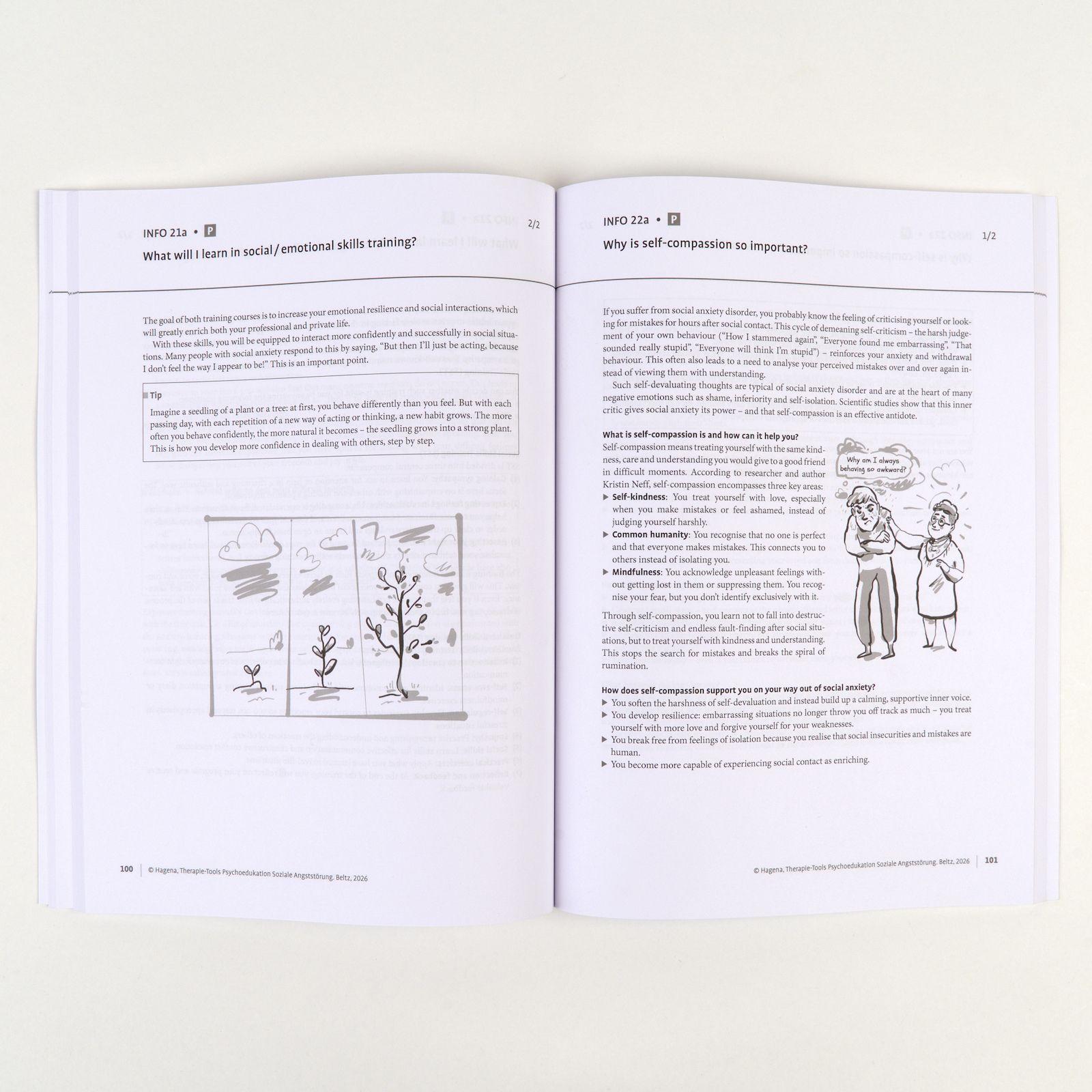 Beispielinhalt (Bild) Therapie-Tools Psychoedukation Soziale Angststörung