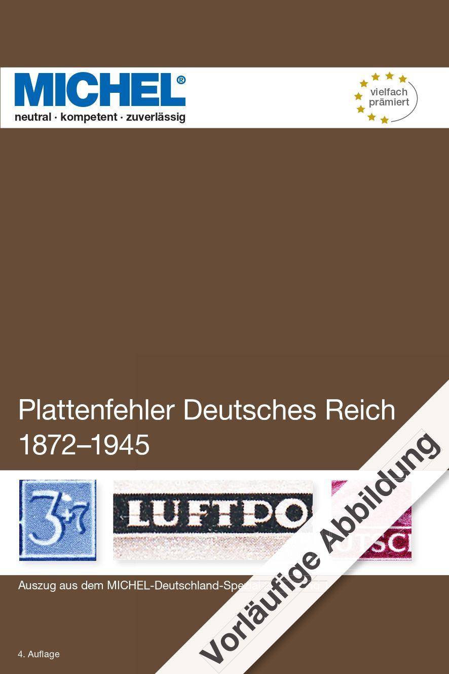 Vorderes Coverbild Handbuch Plattenfehler Deutsches Reich 1872-1945