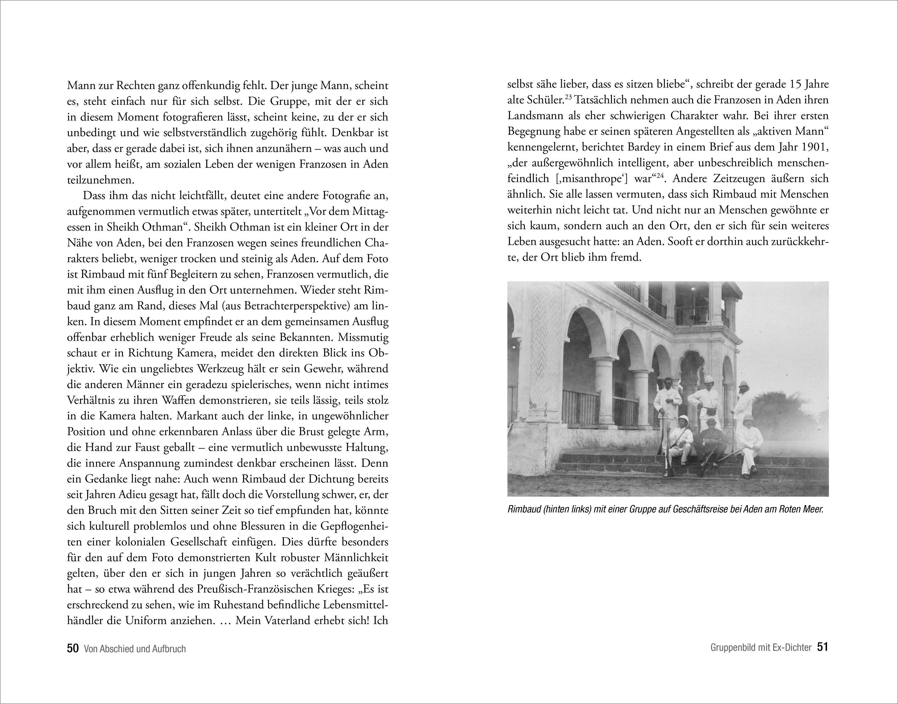 Beispielinhalt (Bild) Die zwei Leben des Arthur Rimbaud