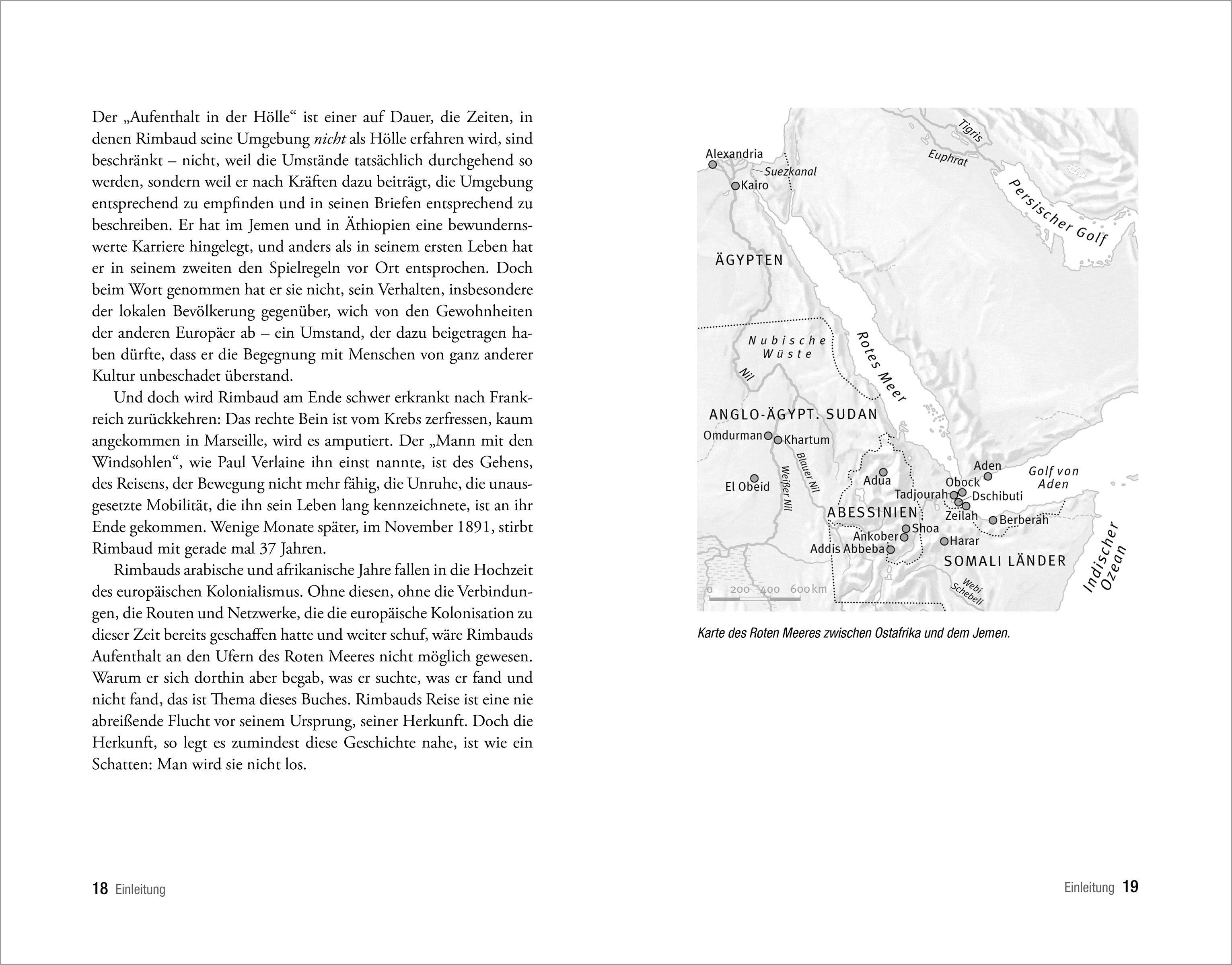 Beispielinhalt (Bild) Die zwei Leben des Arthur Rimbaud