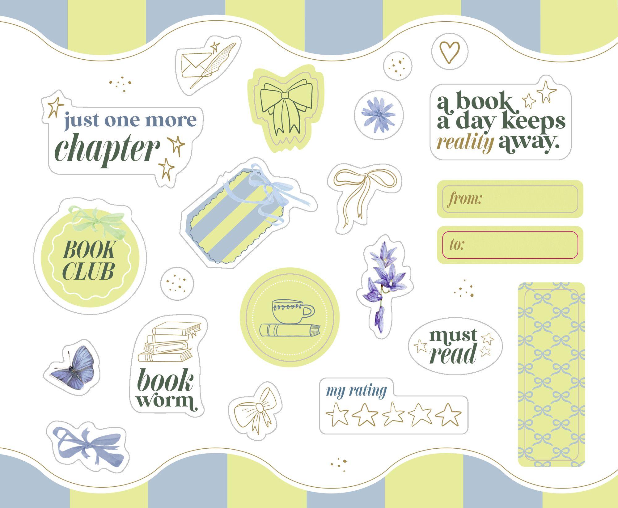 Beispielinhalt (Bild) Stickerbuch - Sticker und Etiketten