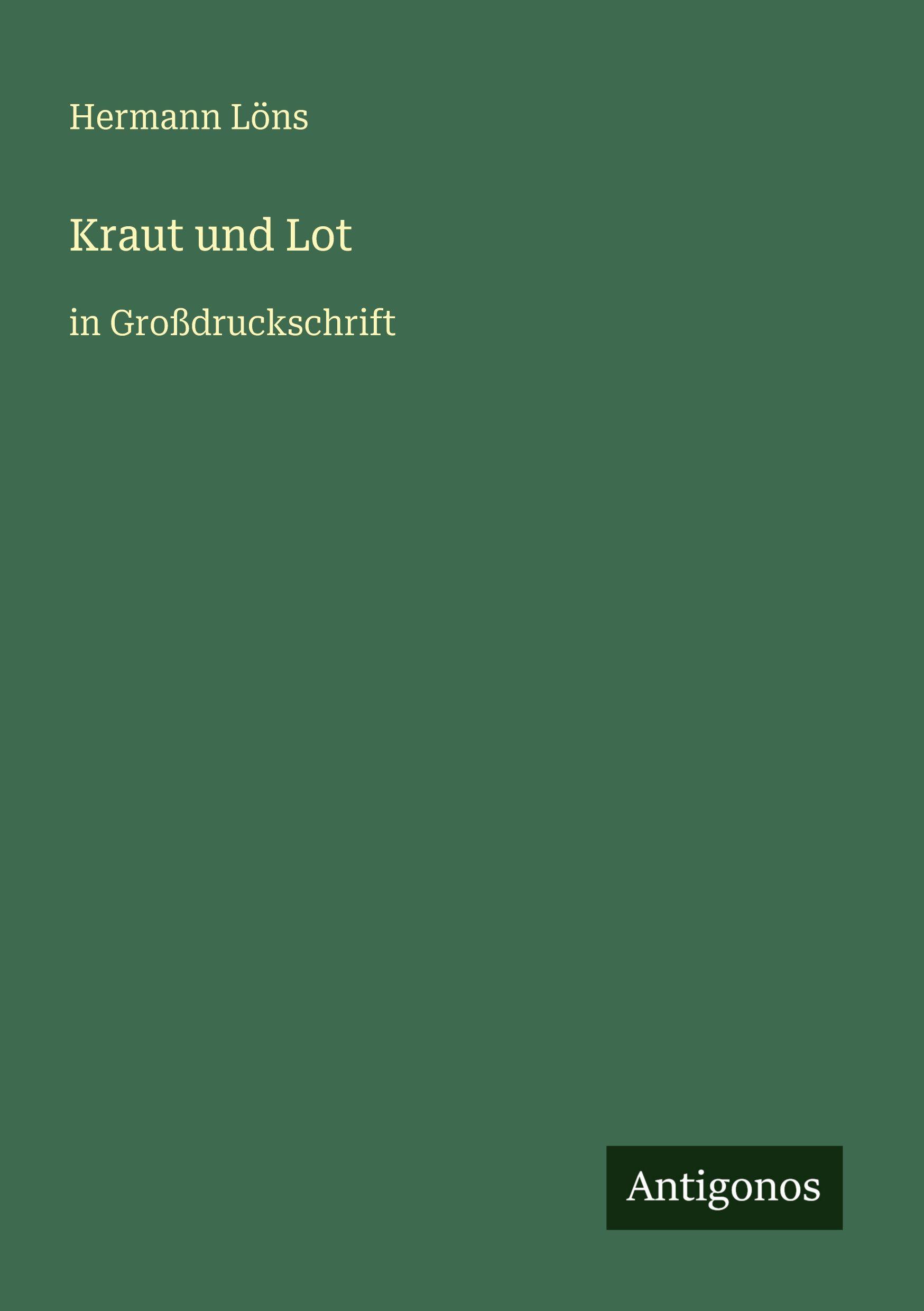 Vorderes Coverbild Kraut und Lot
