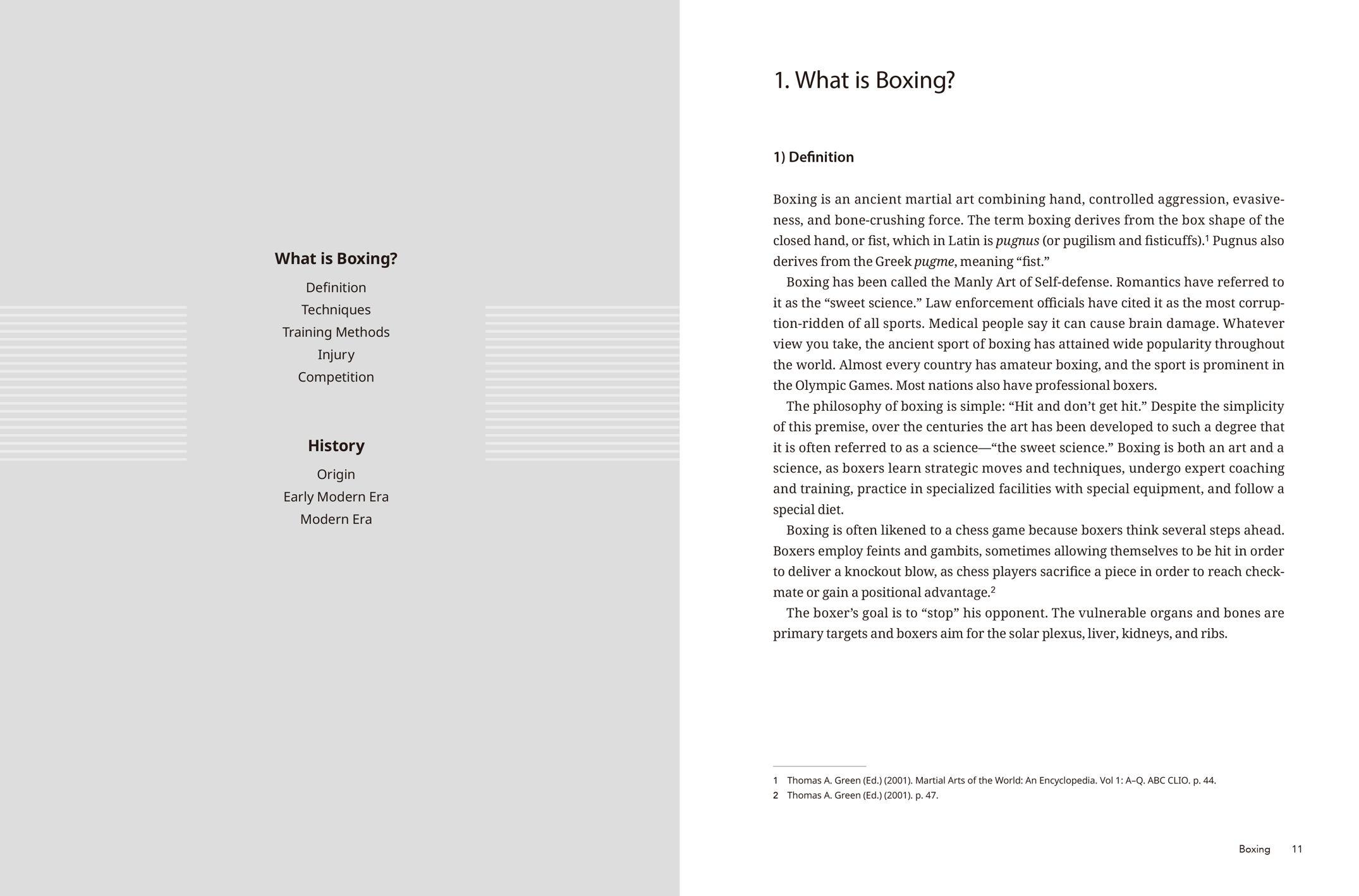 Beispielinhalt (Bild) Taekwondo & World Martial Arts