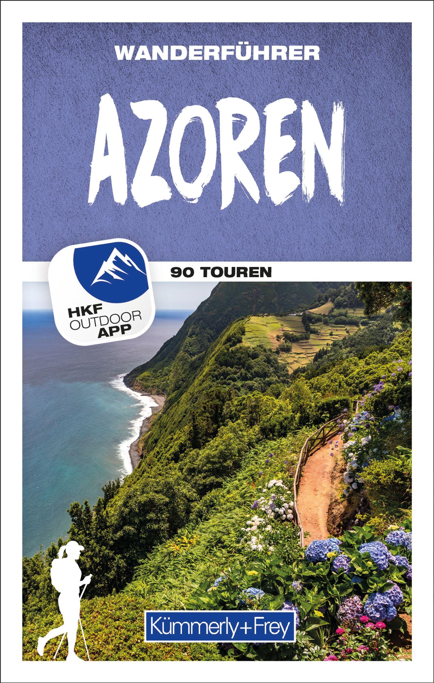 Vorderes Coverbild Kümmerly+Frey Wanderführer Azoren