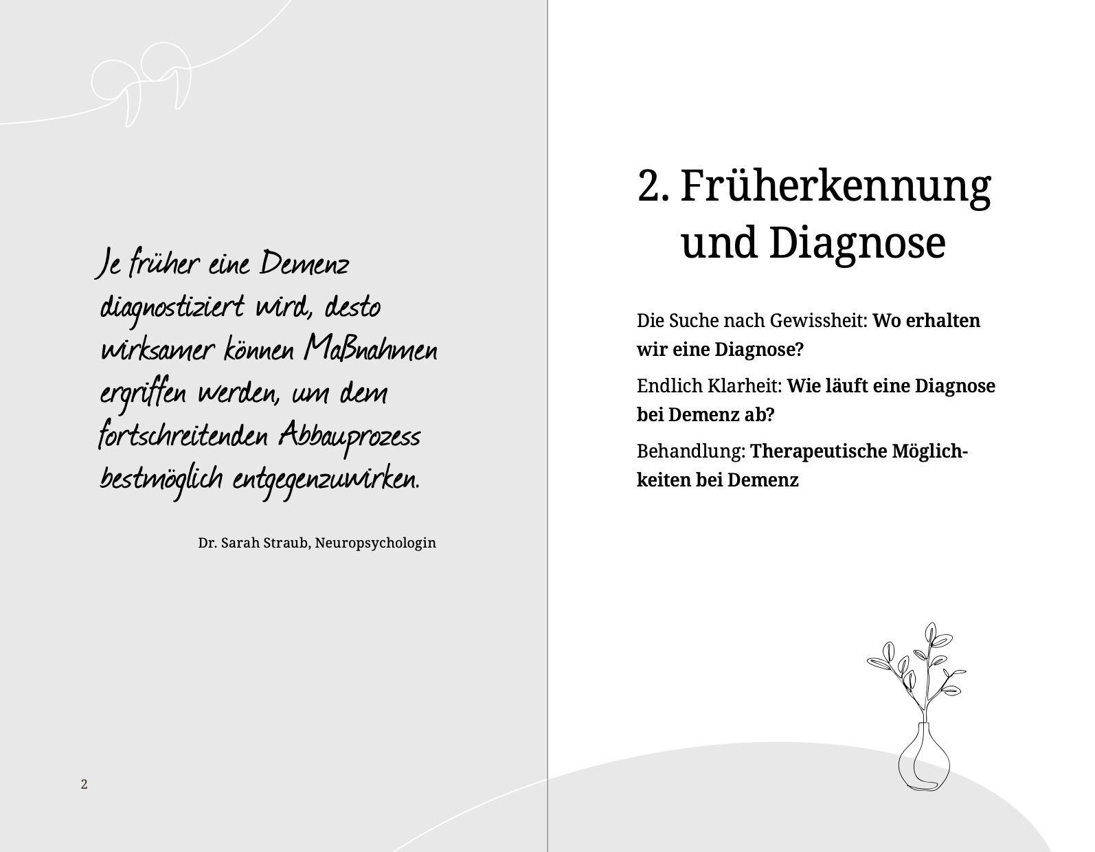 Beispielinhalt (Bild) Denk auch an dich