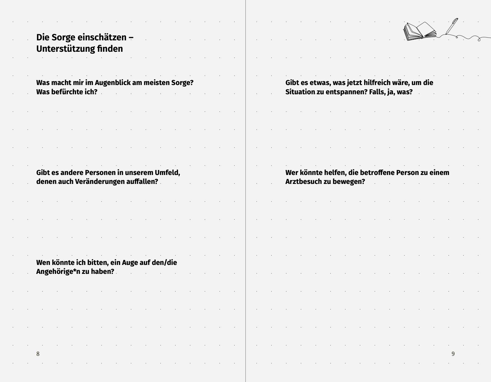 Beispielinhalt (Bild) Denk auch an dich