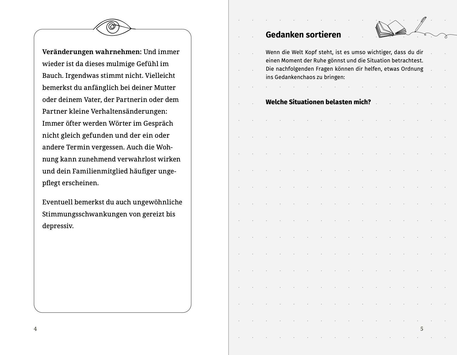 Beispielinhalt (Bild) Denk auch an dich