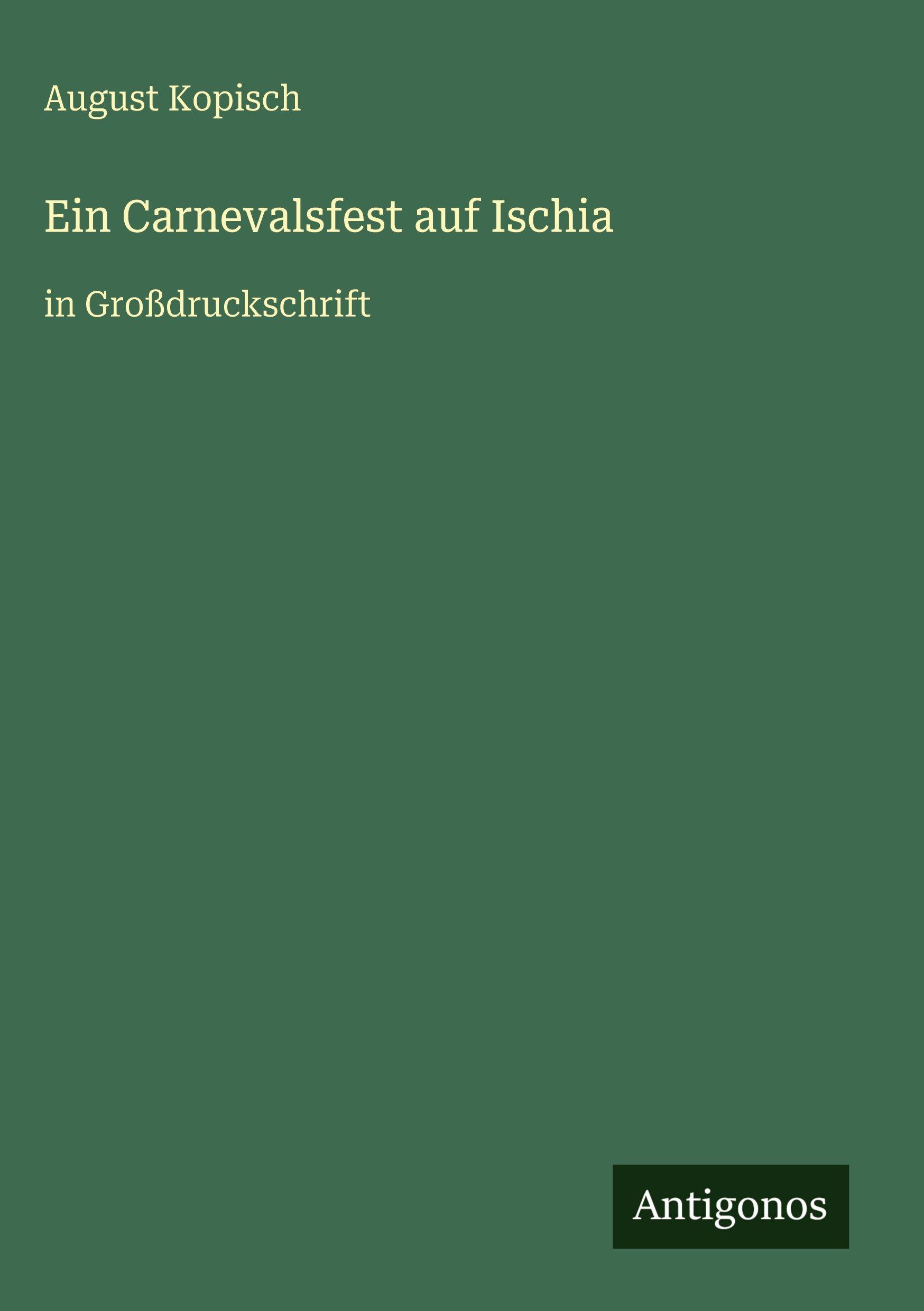 Vorderes Coverbild Ein Carnevalsfest auf Ischia