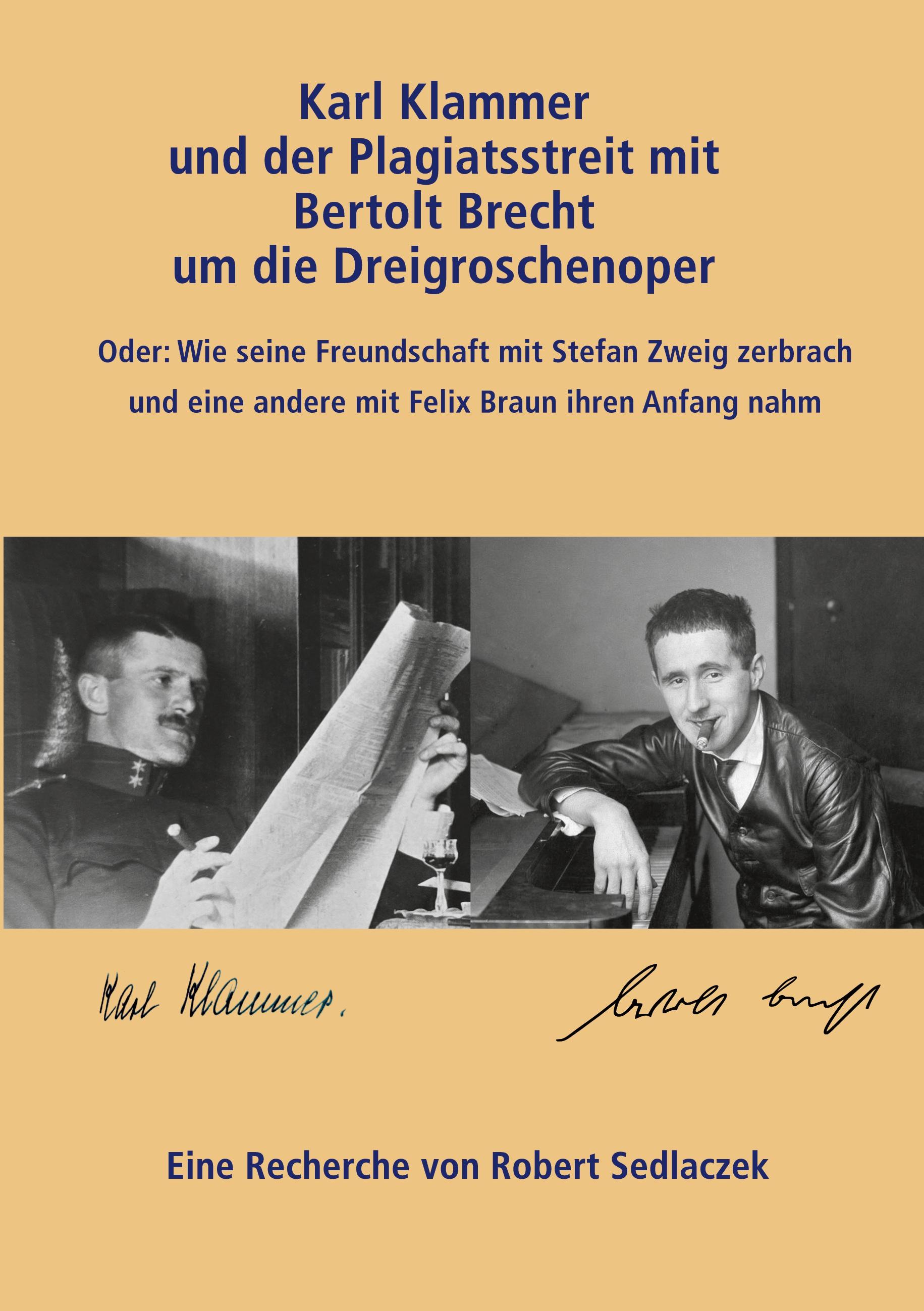 Vorderes Coverbild Karl Klammer und der Plagiatsstreit mit Bertolt Brecht um die Dreigroschenoper