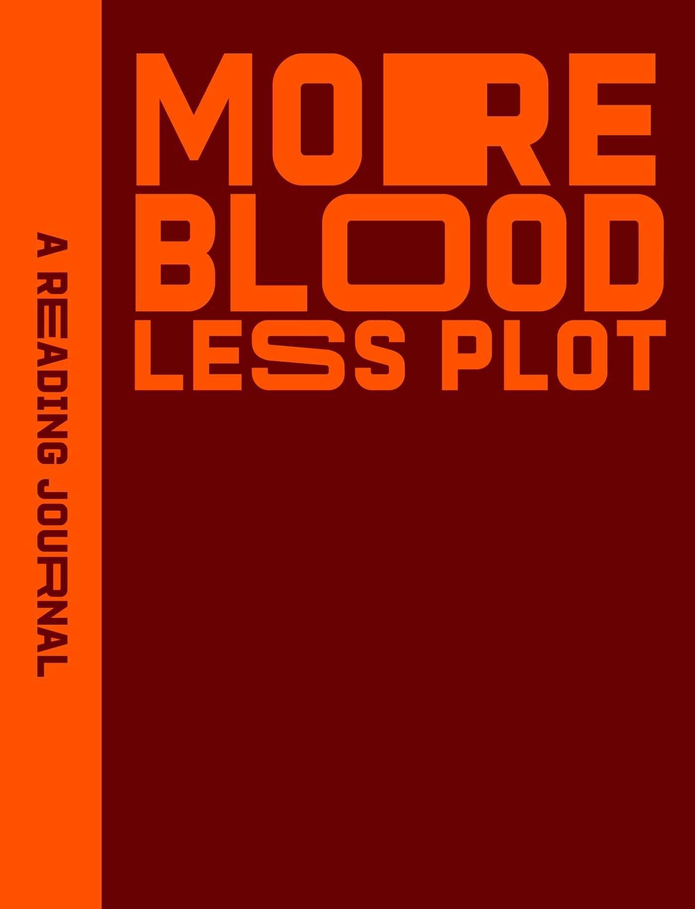 Vorderes Coverbild Reading Journal: More Blood, Less Plot