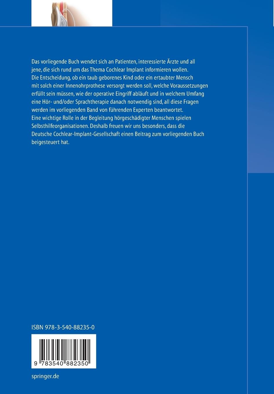 Rückseitencover Cochlear Implant heute