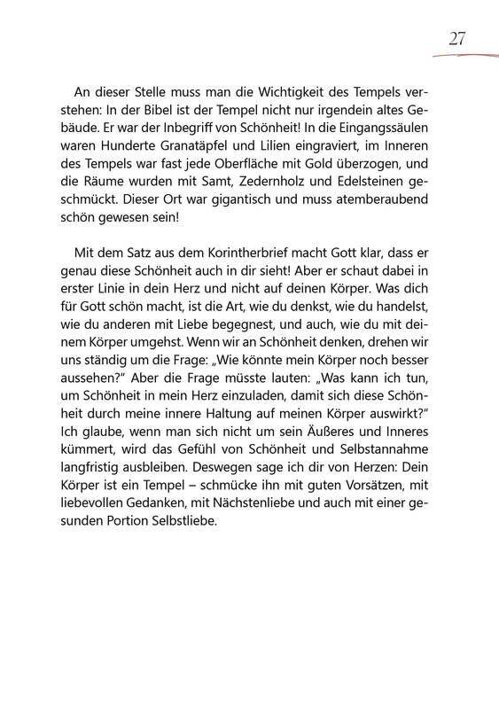 Beispielinhalt (Bild) Du bist kostbar & wunderschön