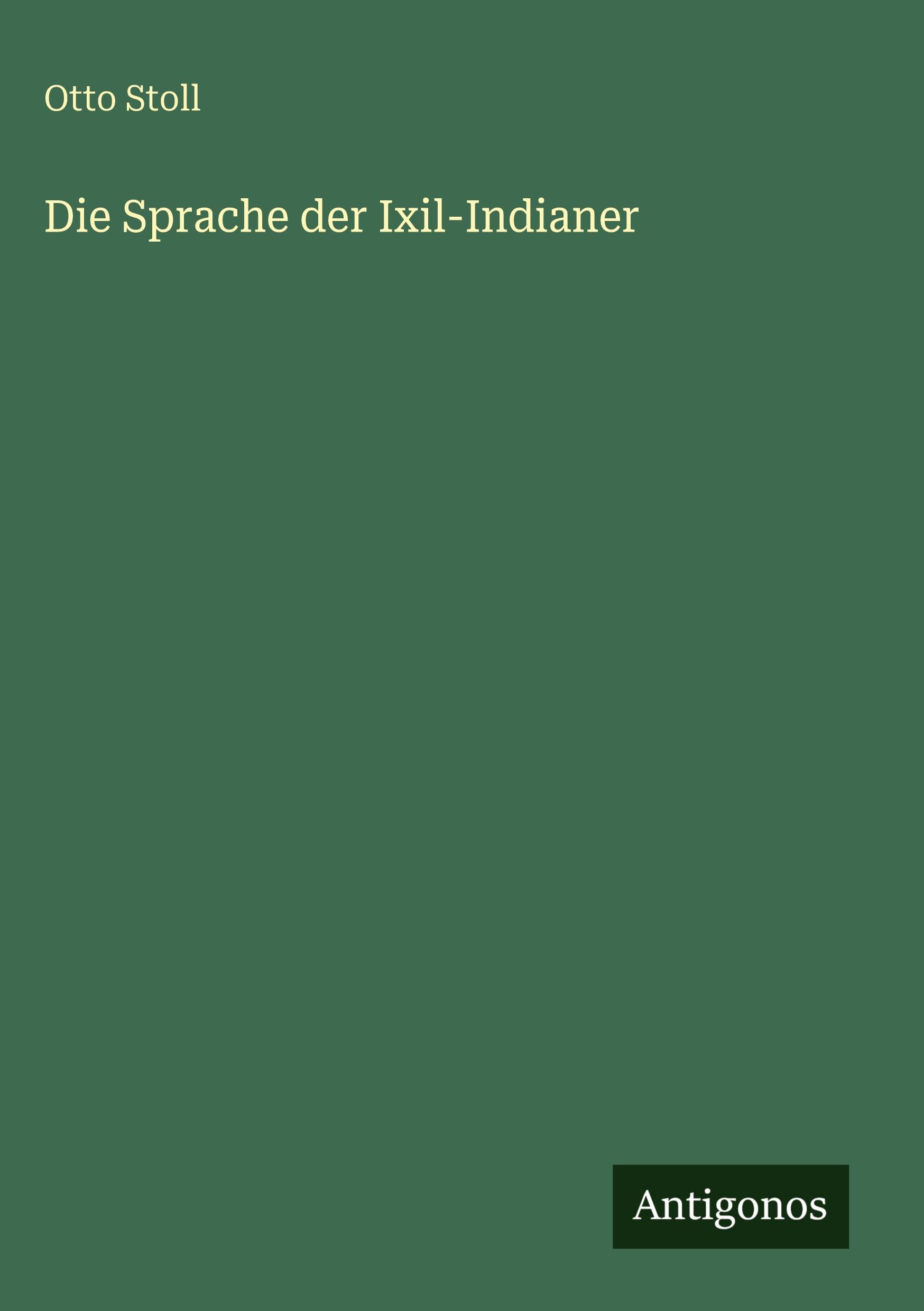 Vorderes Coverbild Die Sprache der Ixil-Indianer