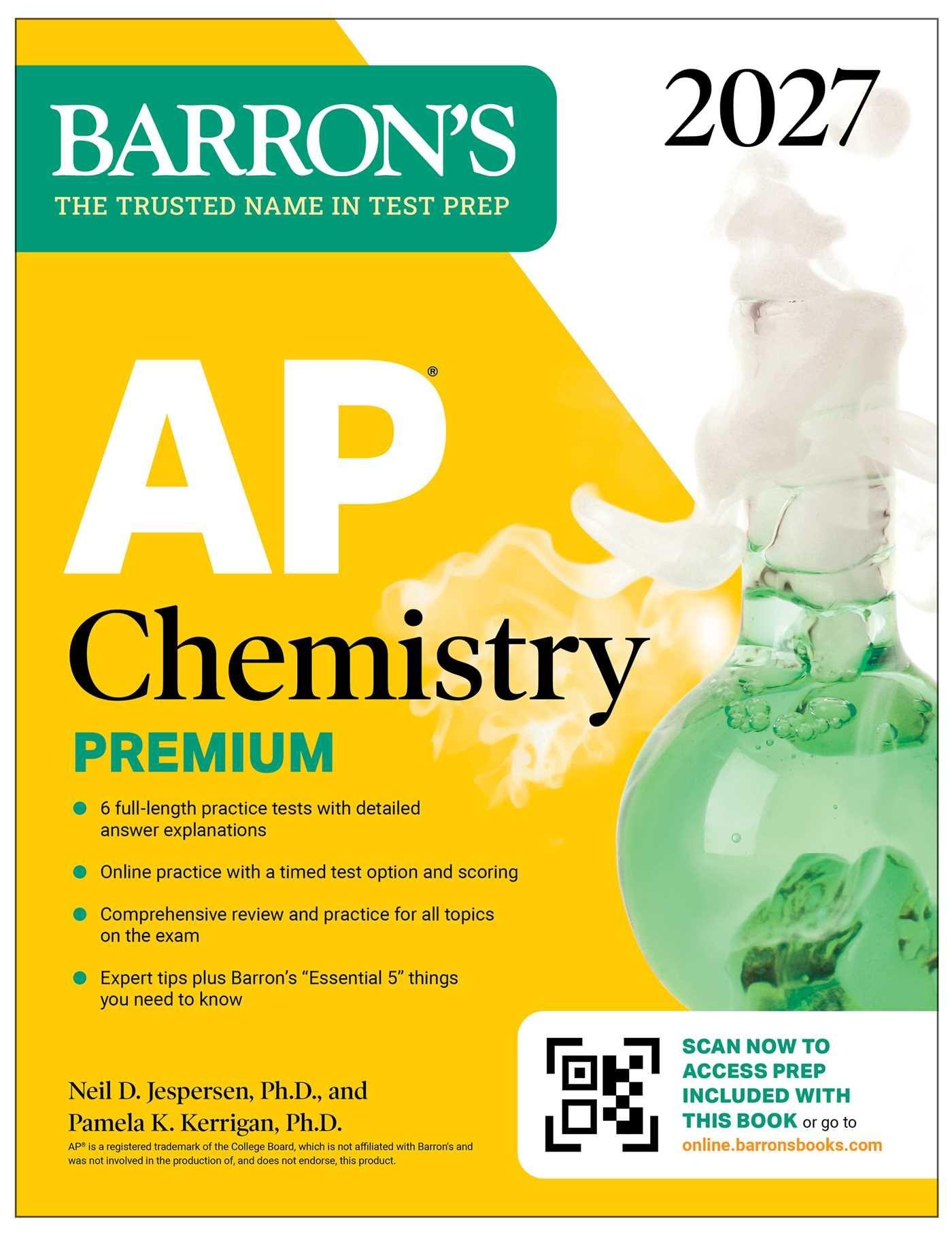 Vorderes Coverbild AP Chemistry Premium, 2027: Prep Book with 6 Practice Tests + Comprehensive Review + Online Practice