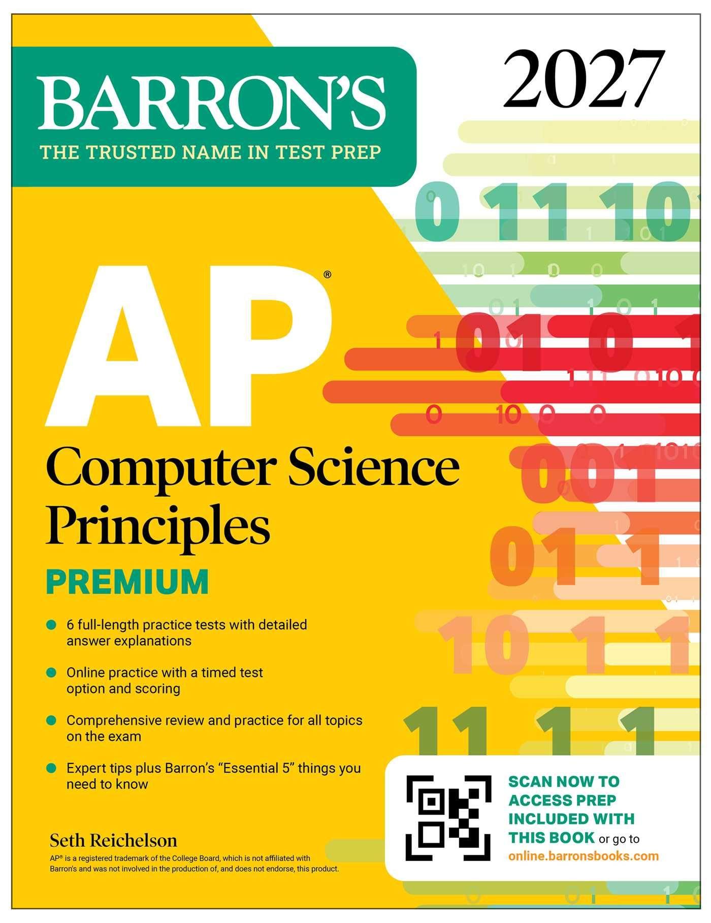 Vorderes Coverbild AP Computer Science Principles Premium, 2027: 6 Practice Tests + Comprehensive Review + Online Practice