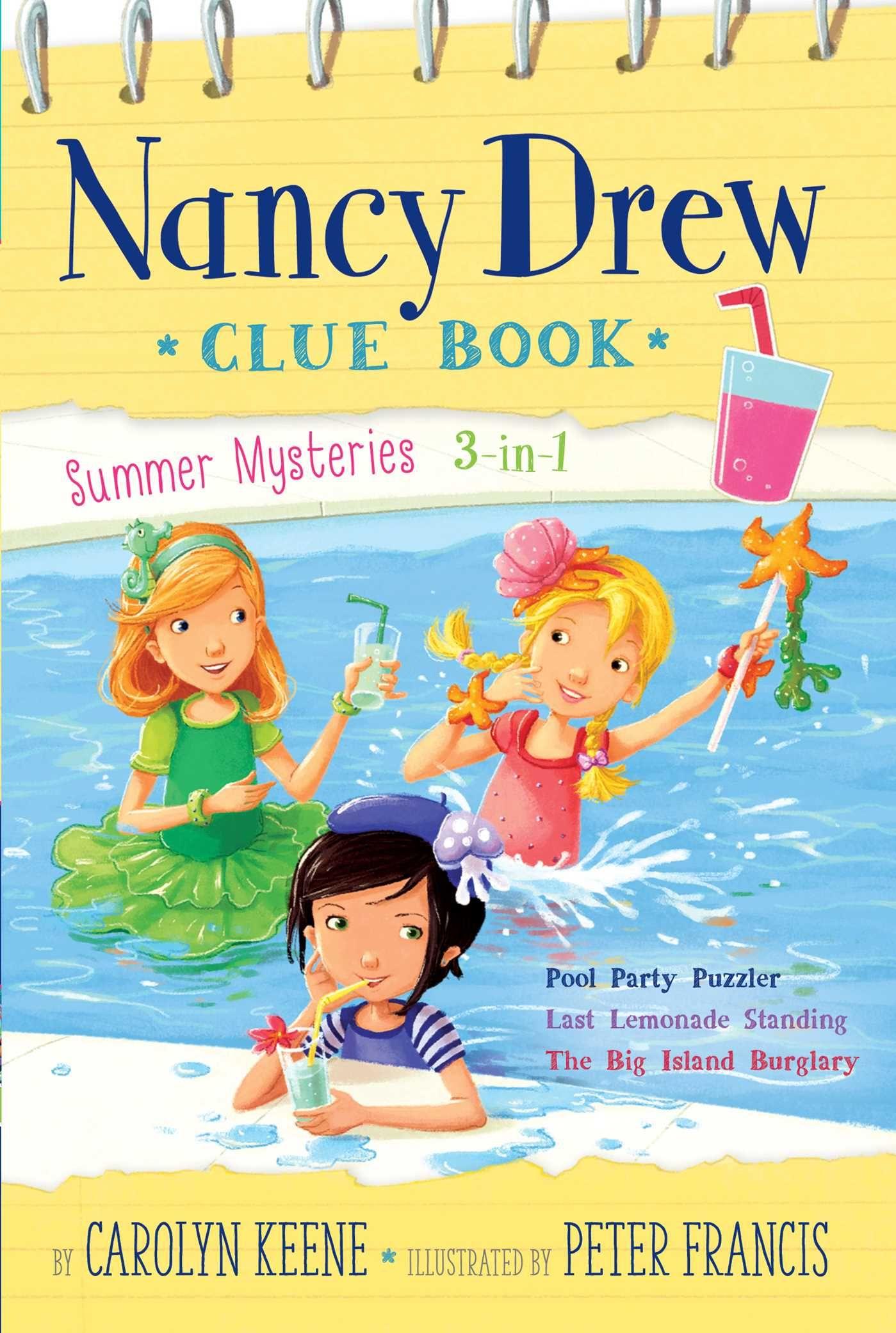 Vorderes Coverbild Nancy Drew Clue Book Summer Mysteries 3-In-1