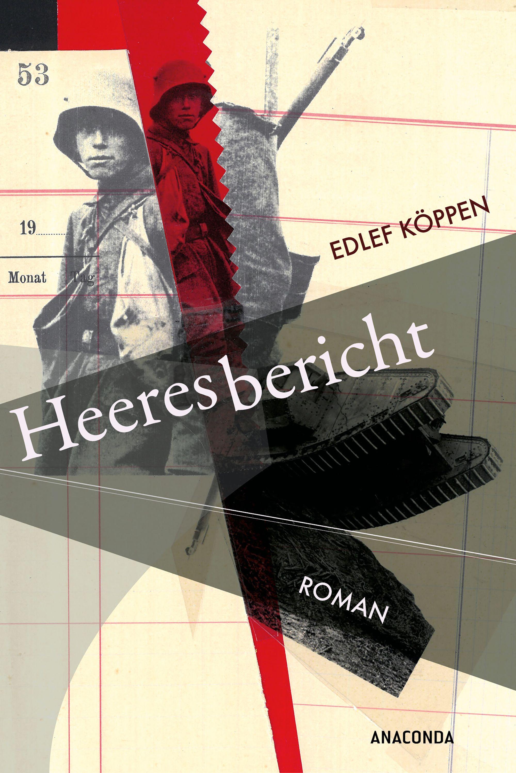 Vorderes Coverbild Heeresbericht. Roman